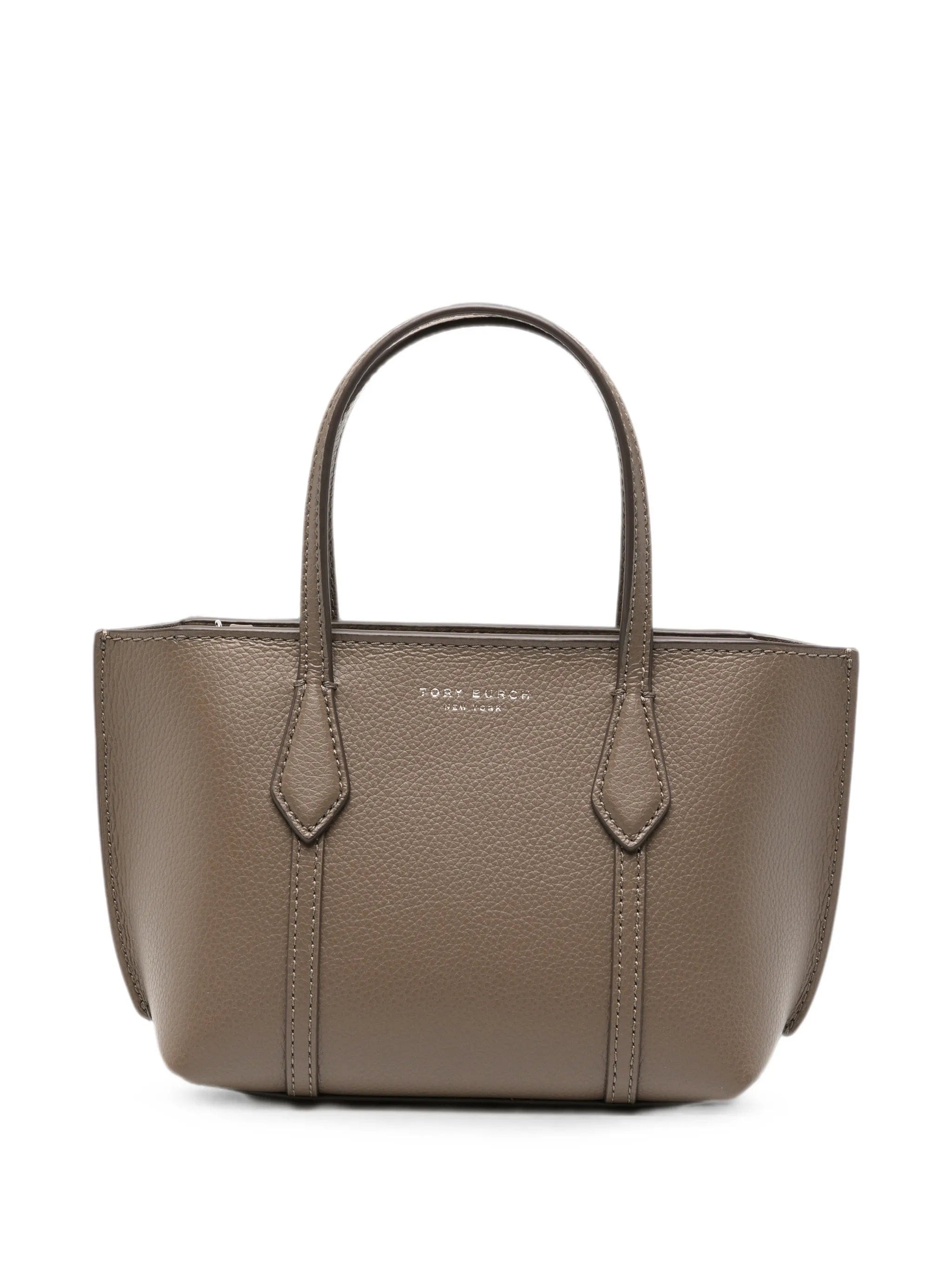Tory Burch mini Perry pebbled leather tote bag