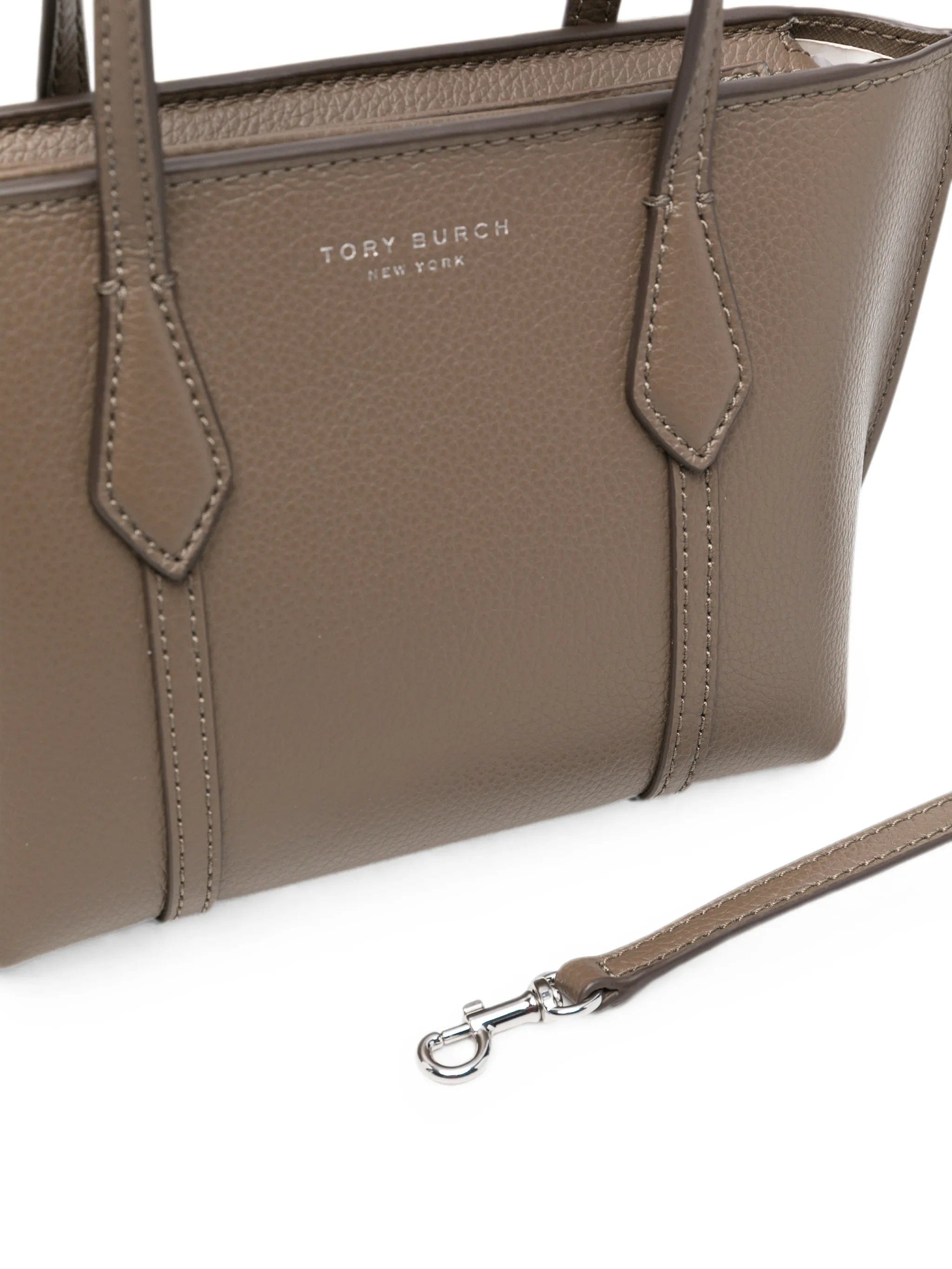 Tory Burch mini Perry pebbled leather tote bag