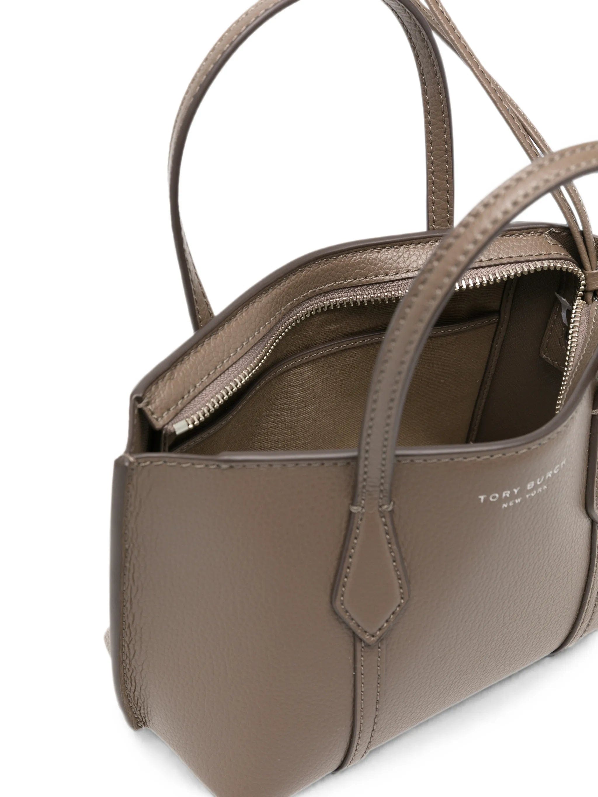 Tory Burch mini Perry pebbled leather tote bag