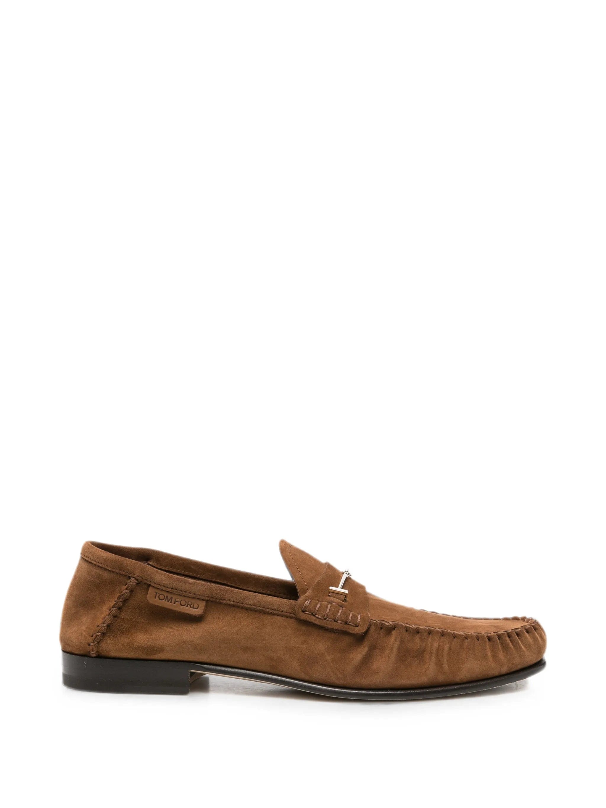 TOM FORD T-bar suede loafers