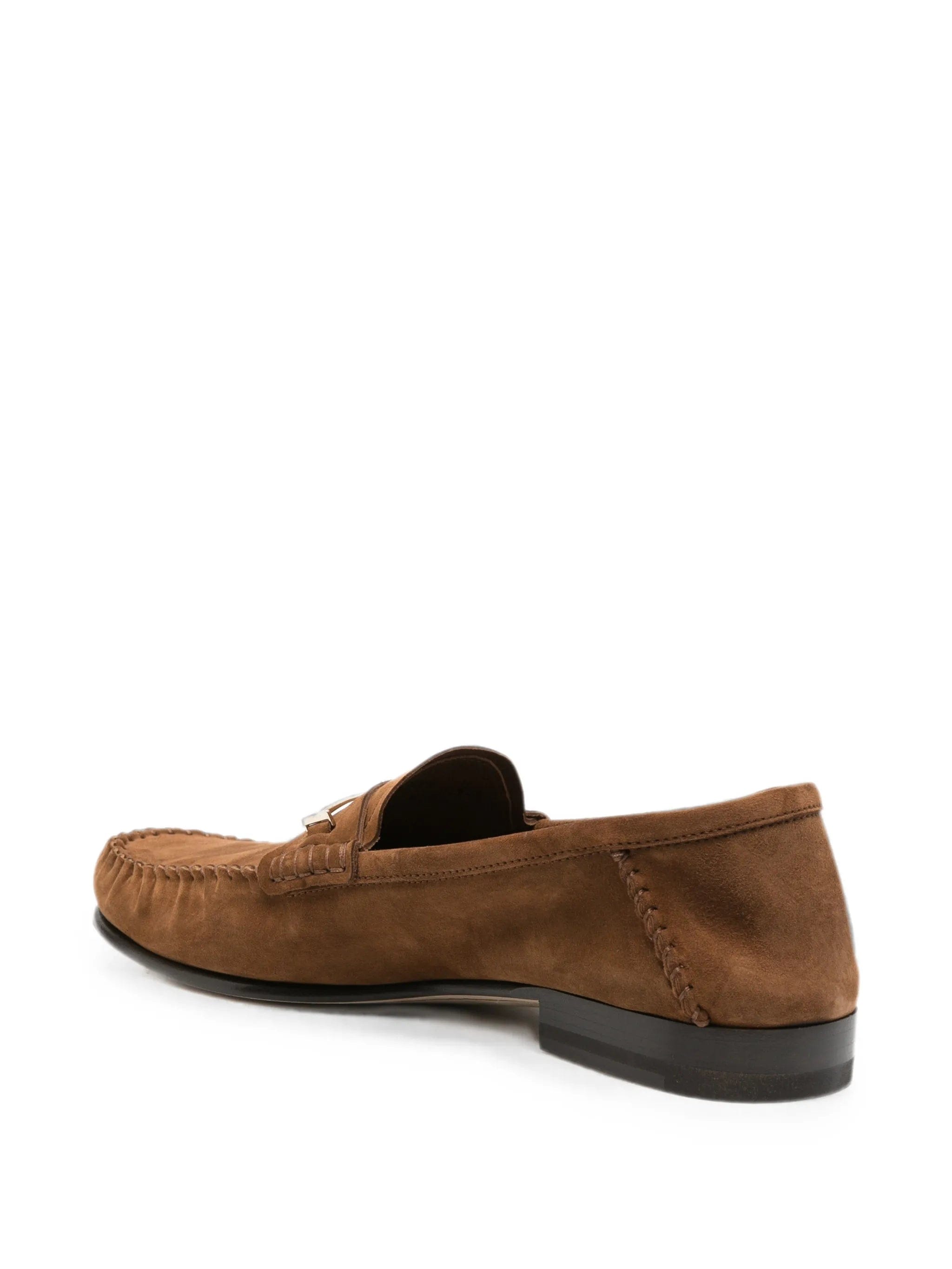 TOM FORD T-bar suede loafers