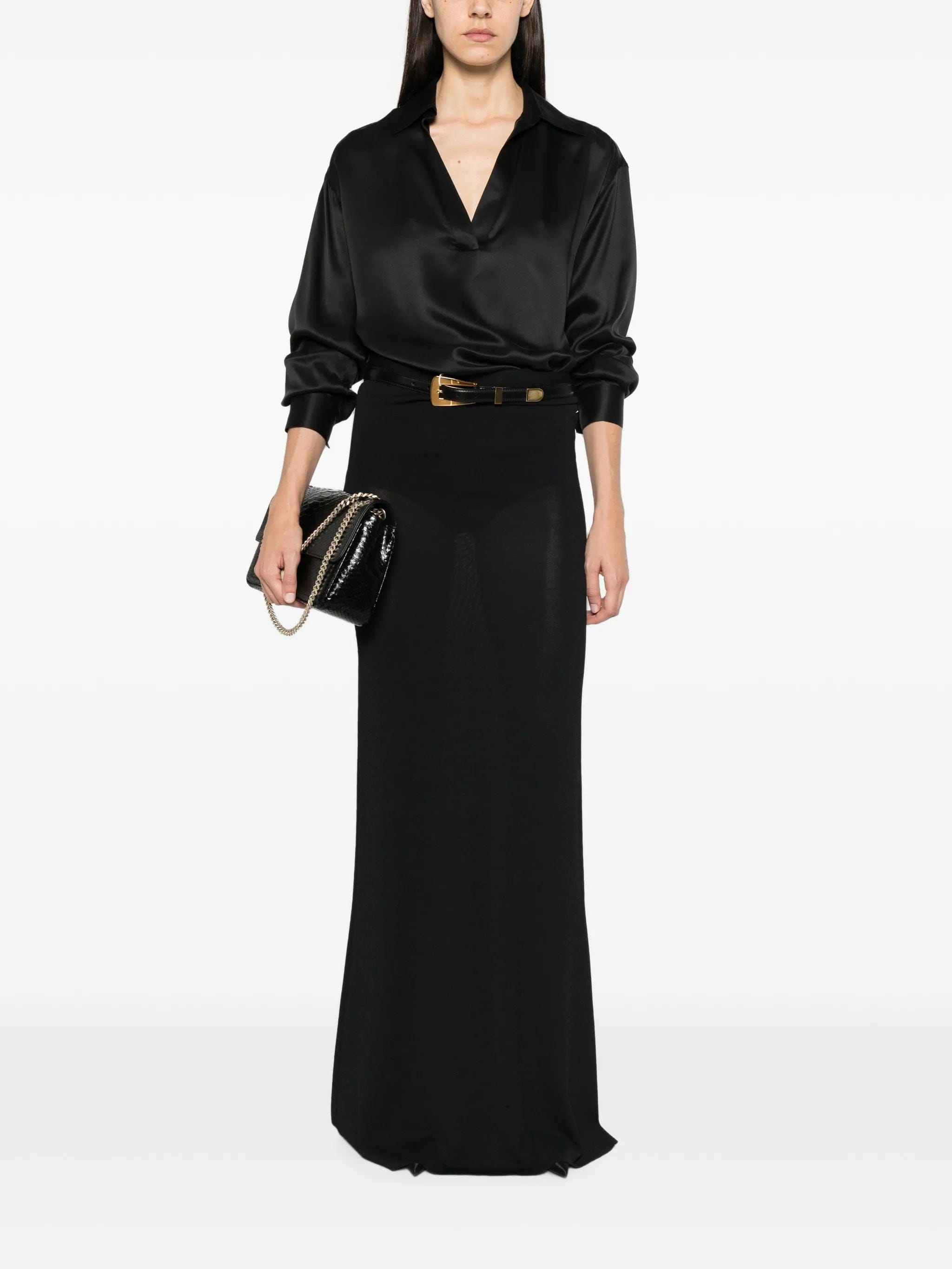 TOM FORD v-neck silk blouse
