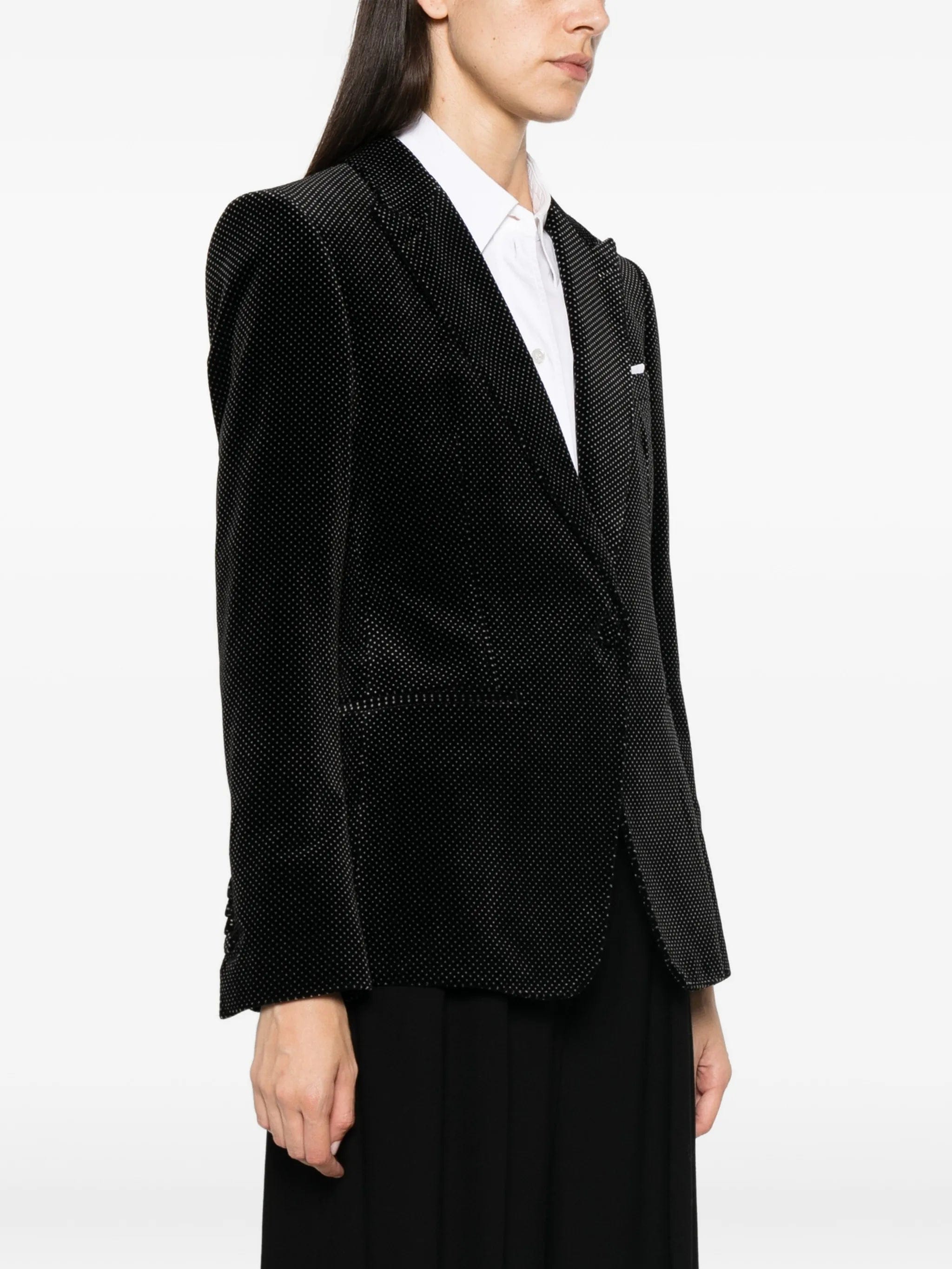 TOM FORD polka-dot velvet blazer