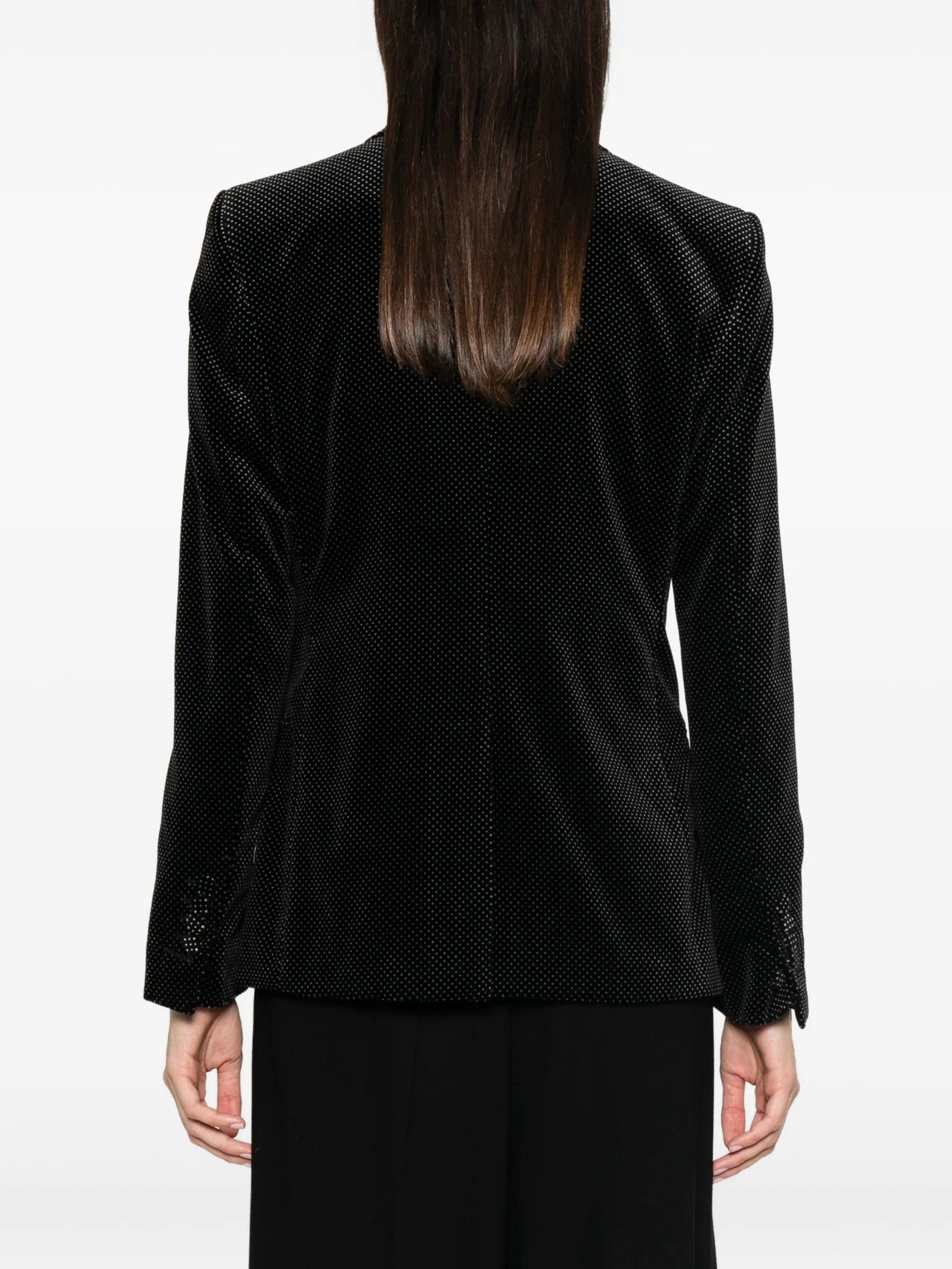 TOM FORD polka-dot velvet blazer