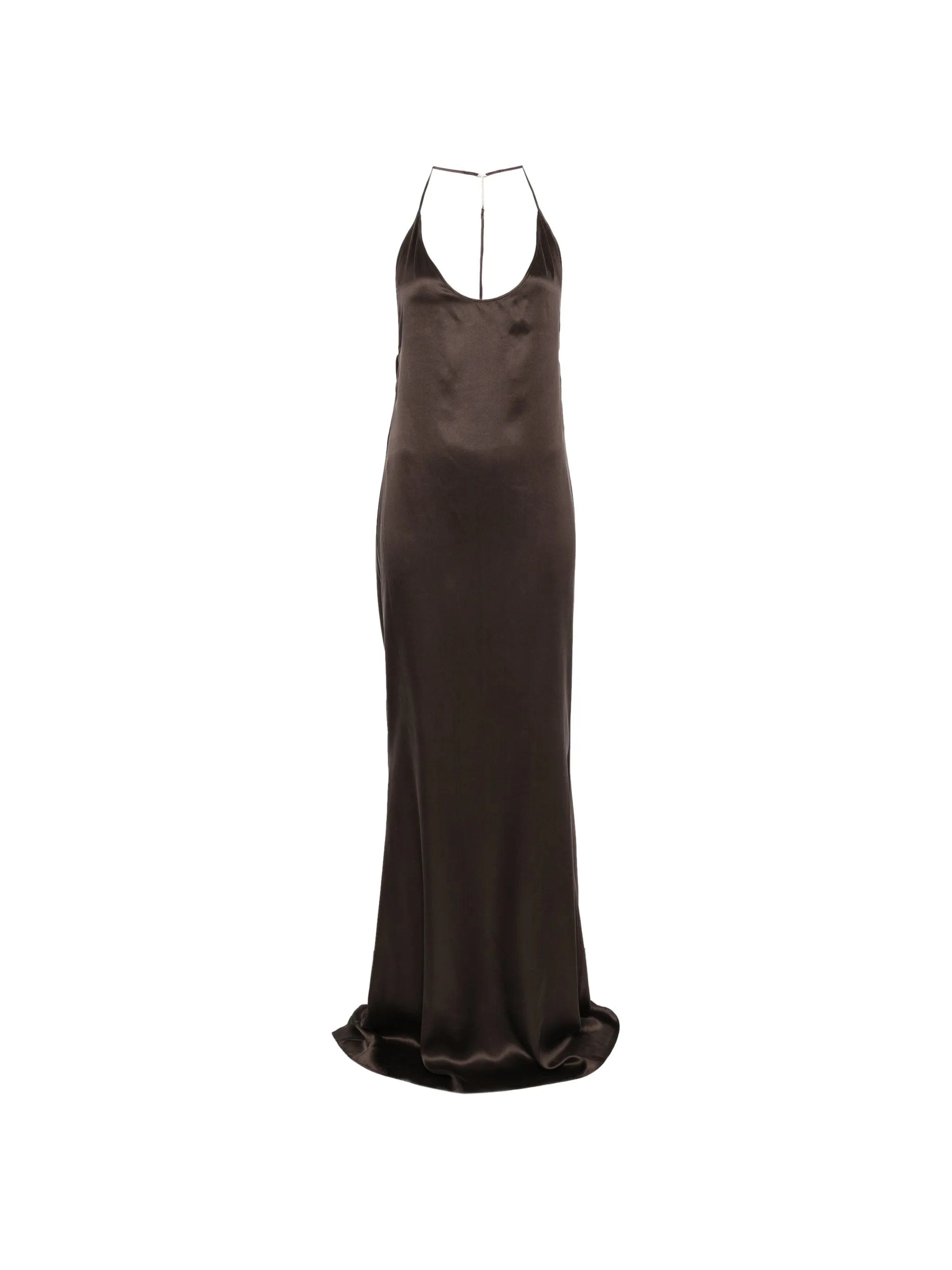 TOM FORD halterneck silk-satin maxi dress