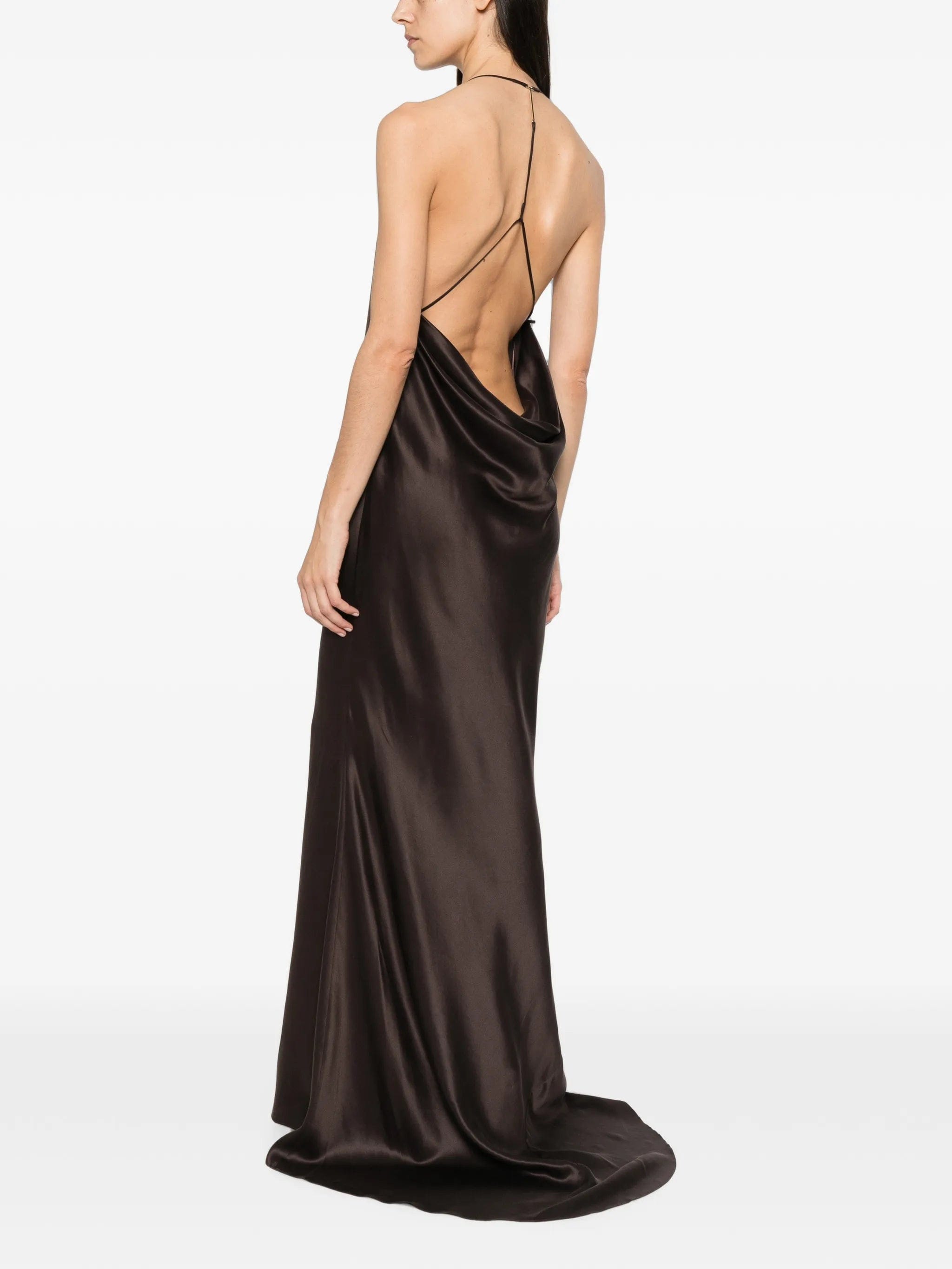 TOM FORD halterneck silk-satin maxi dress