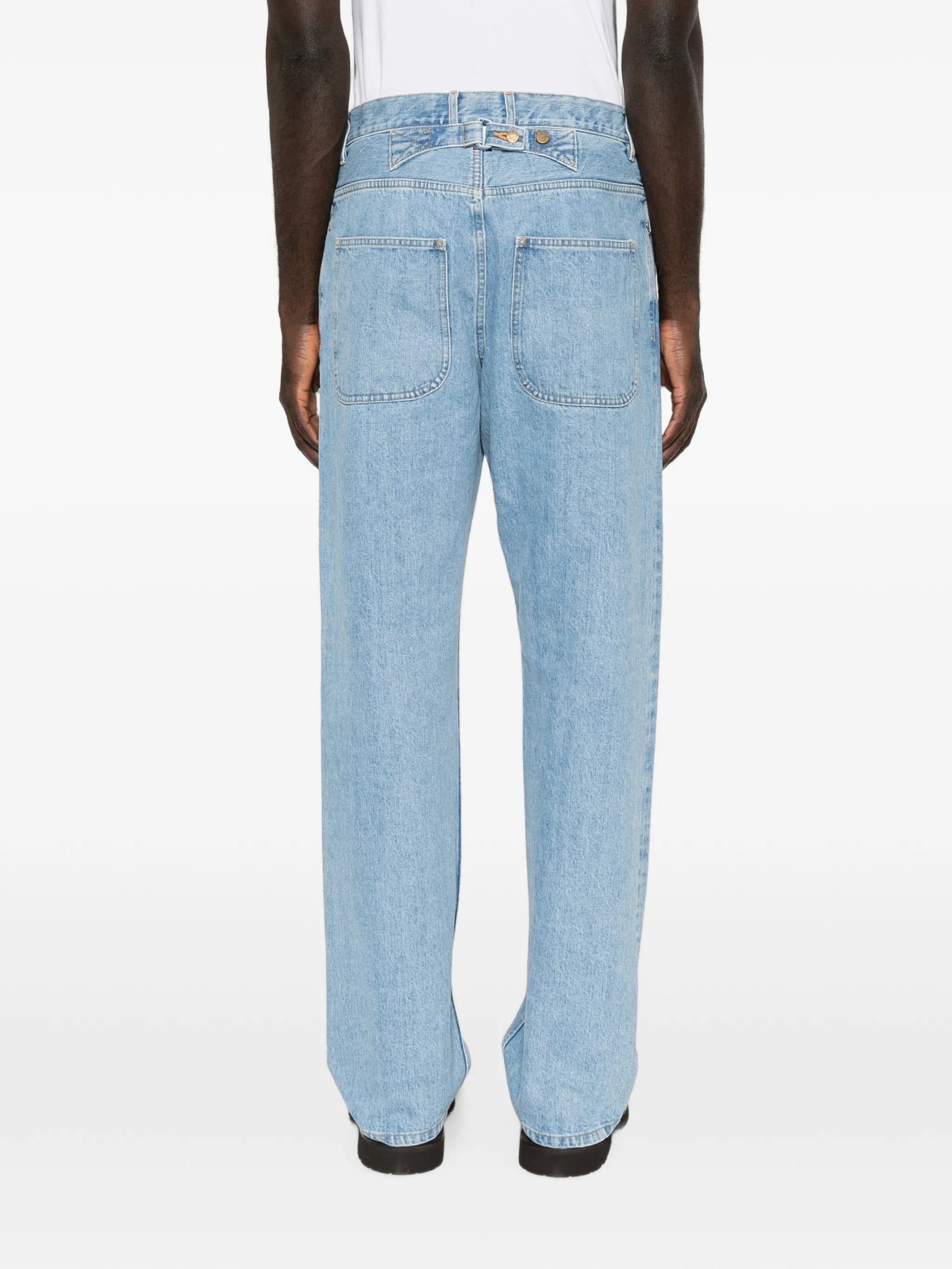 Thom Browne five-pocket buckle-strap jeans