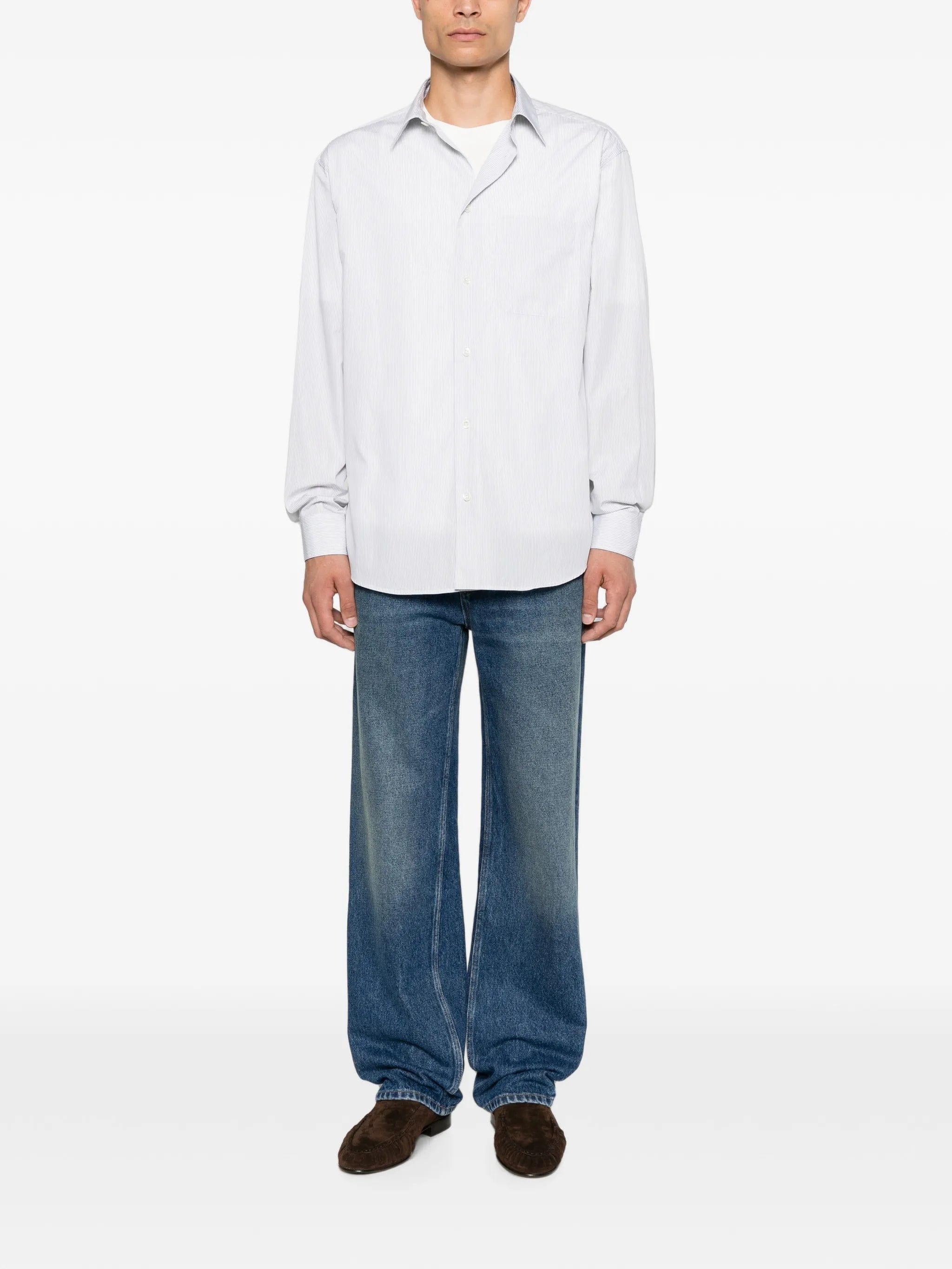 The Row Pace striped shirt
