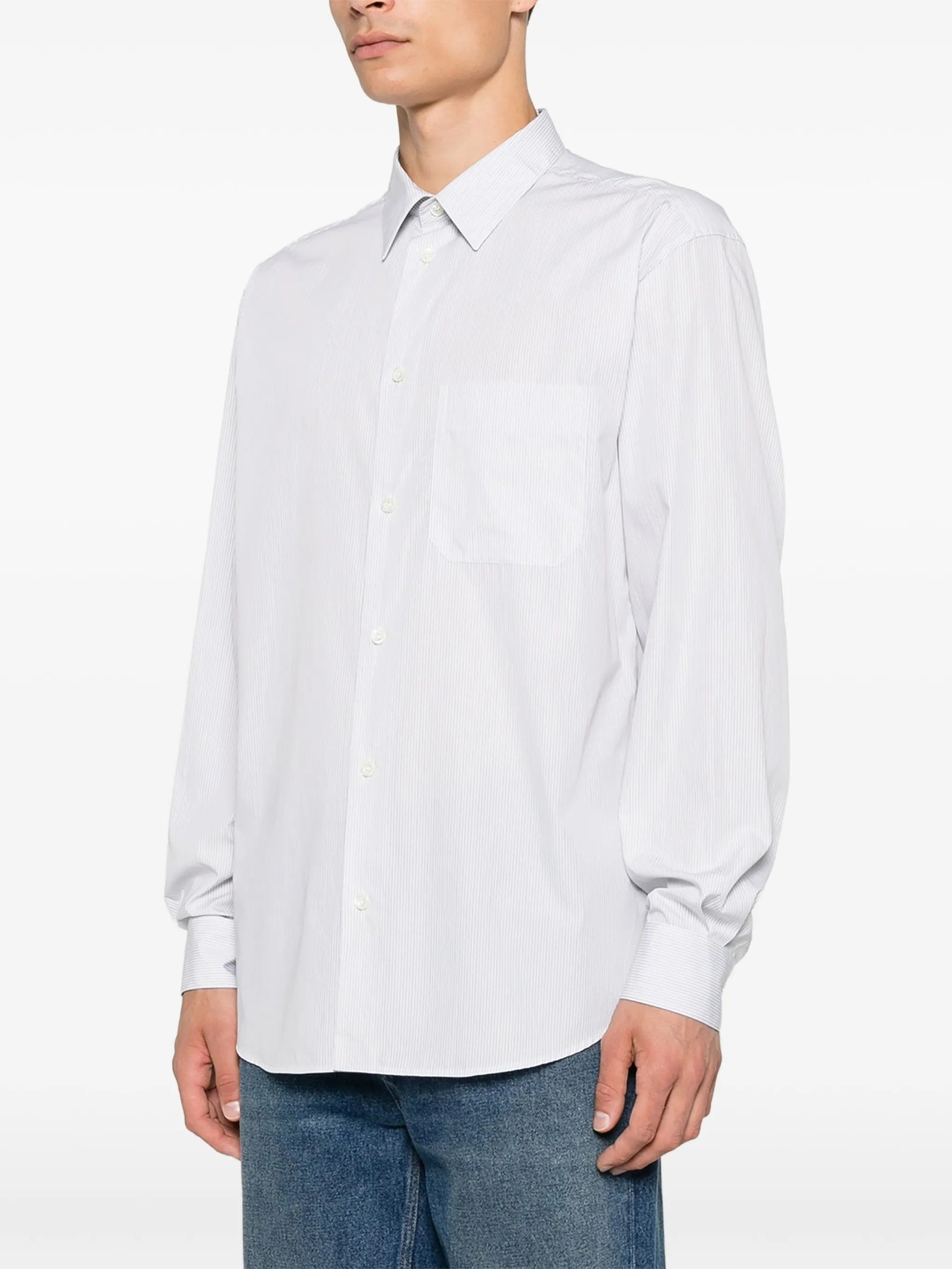 The Row Pace striped shirt