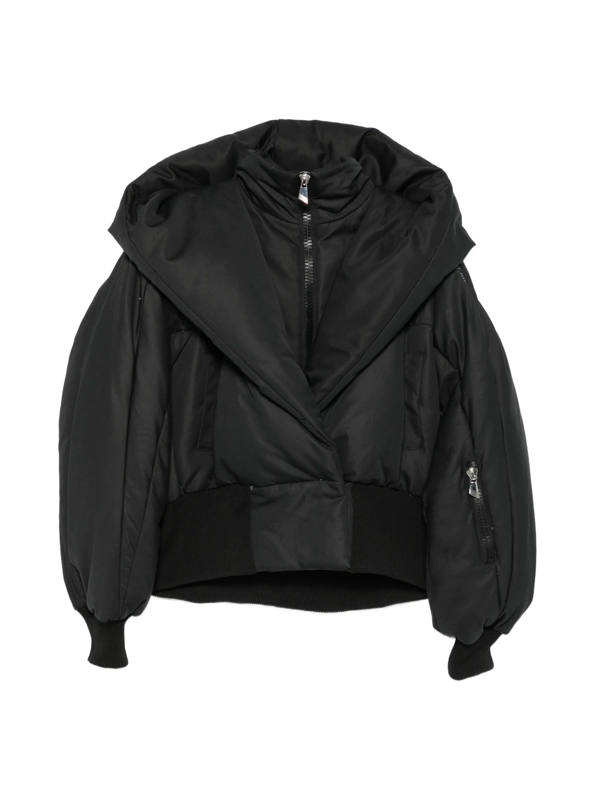 The Attico high-collar padded jacket