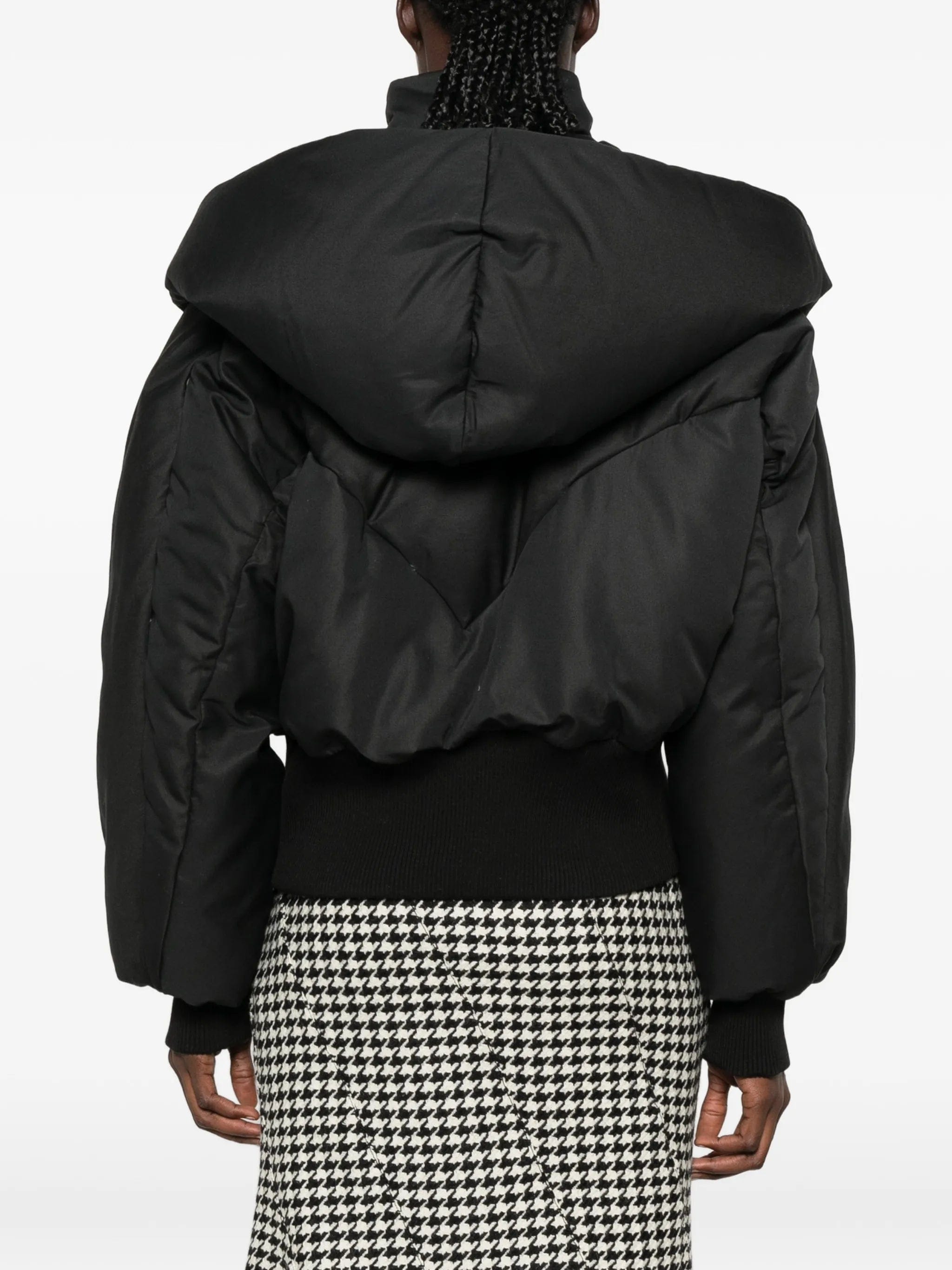 The Attico high-collar padded jacket