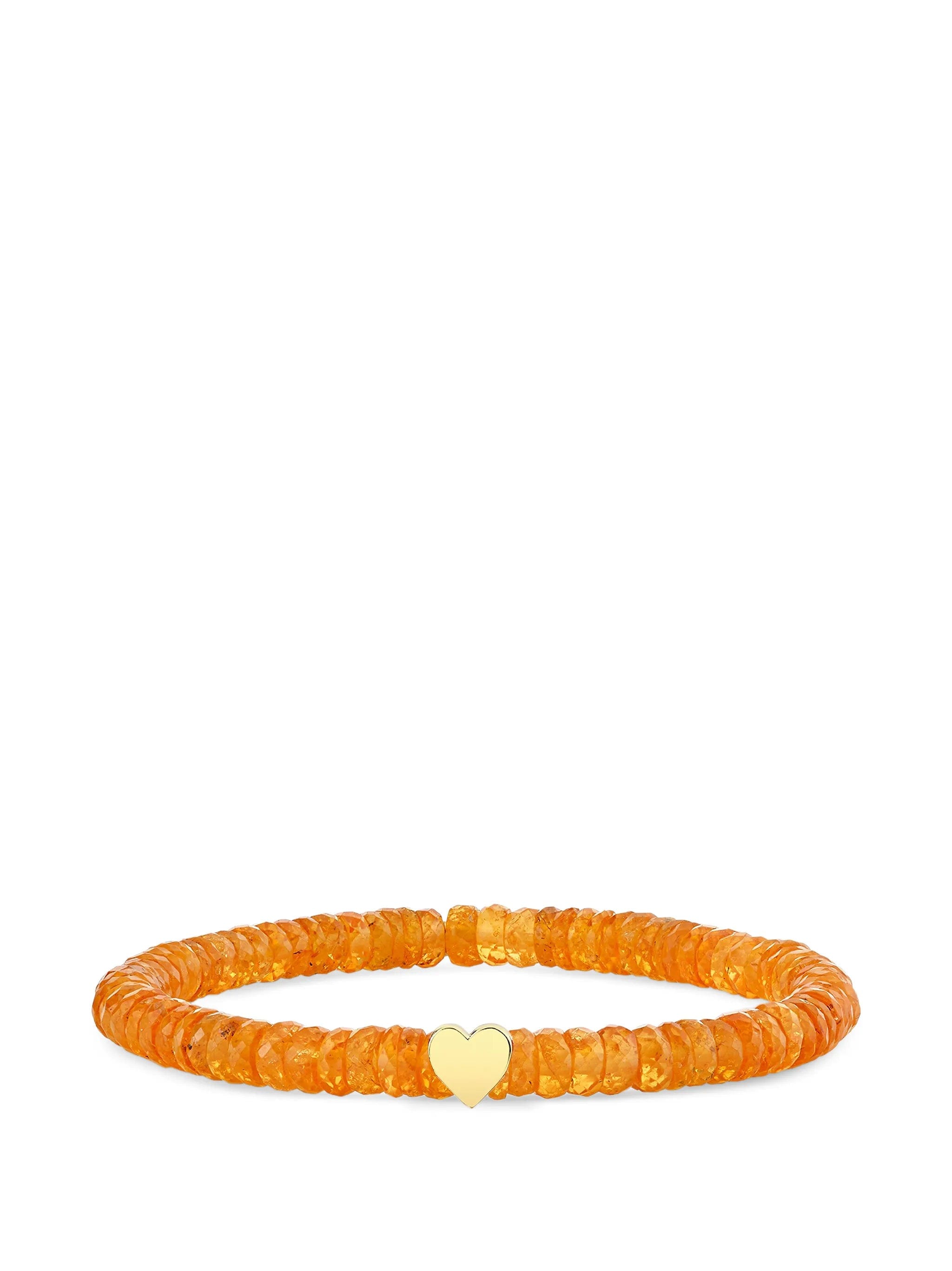 Sydney Evan spessartite heart bracelet