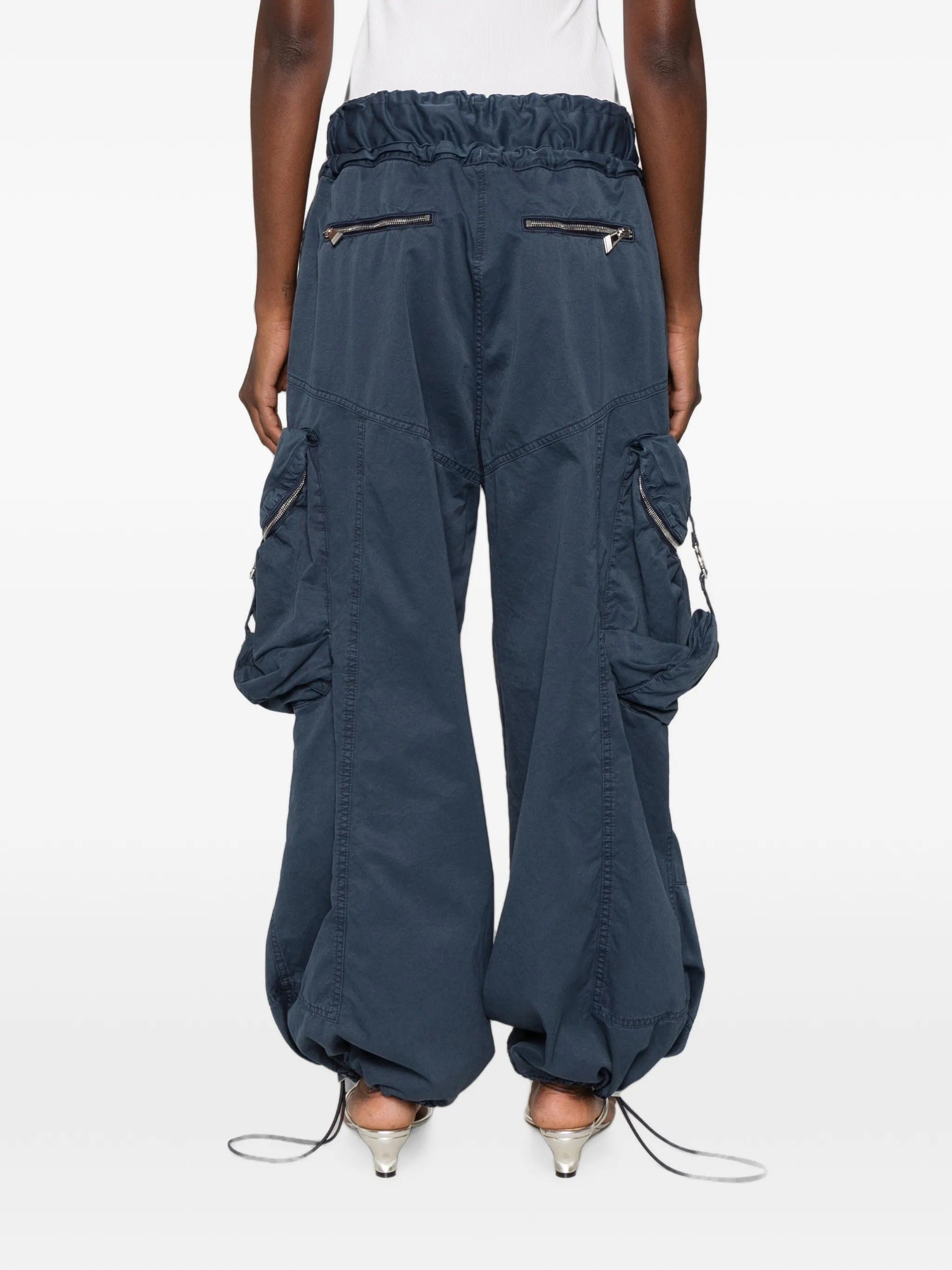 The Attico draped Parachute cargo pants