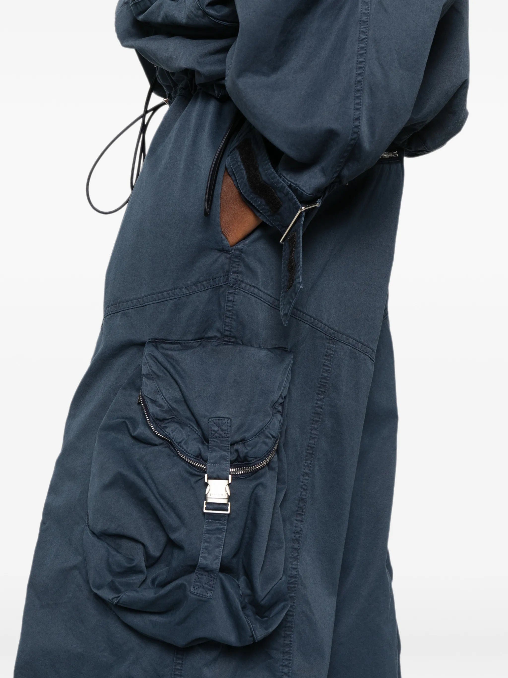 The Attico draped Parachute cargo pants