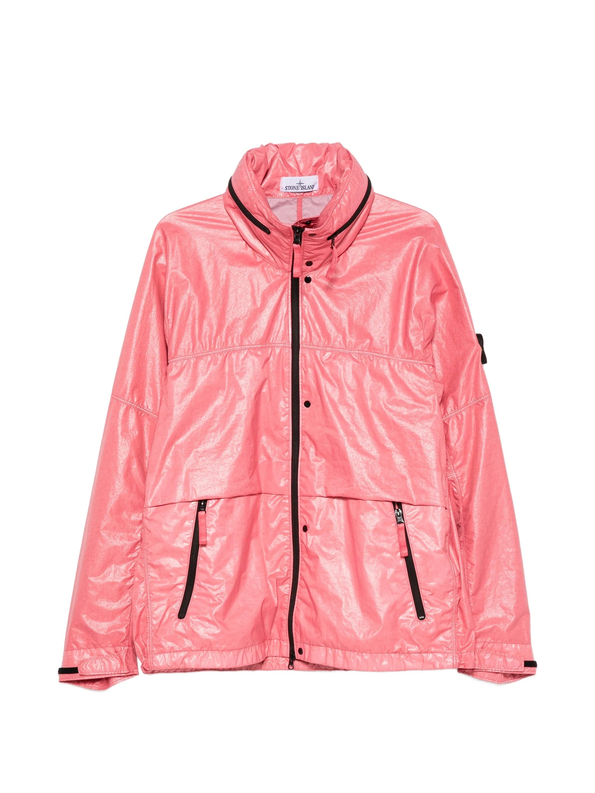 Stone Island zip-fastening logo-patch jacket