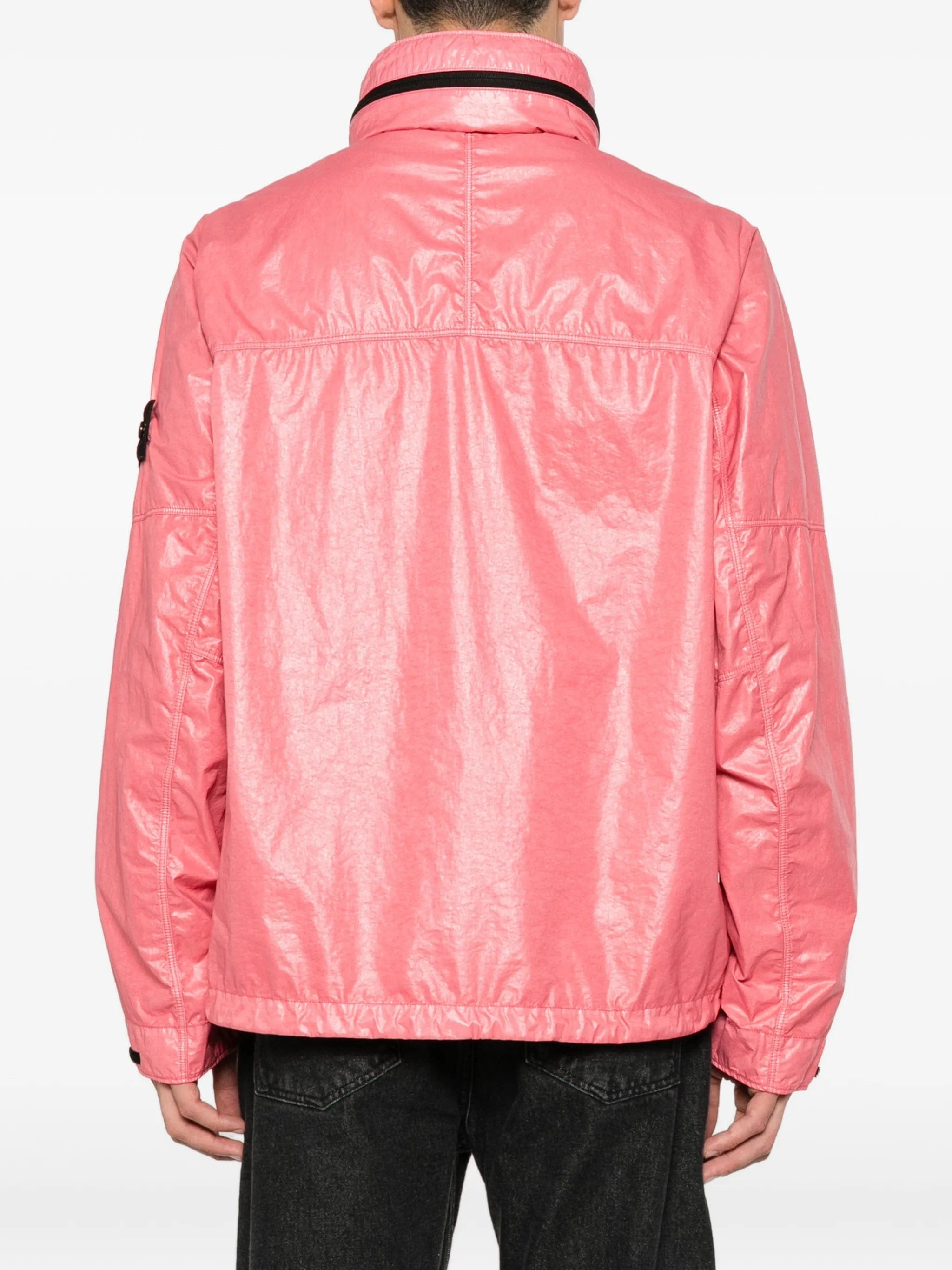 Stone Island zip-fastening logo-patch jacket