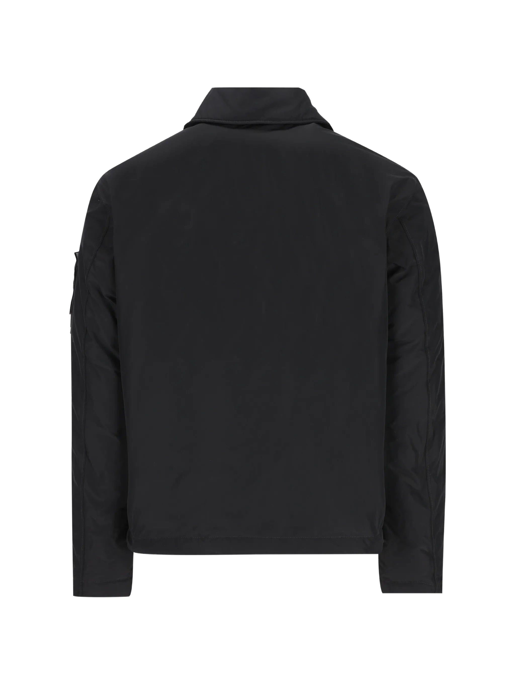 Stone Island Micro Reps logo-patch shirt jacket