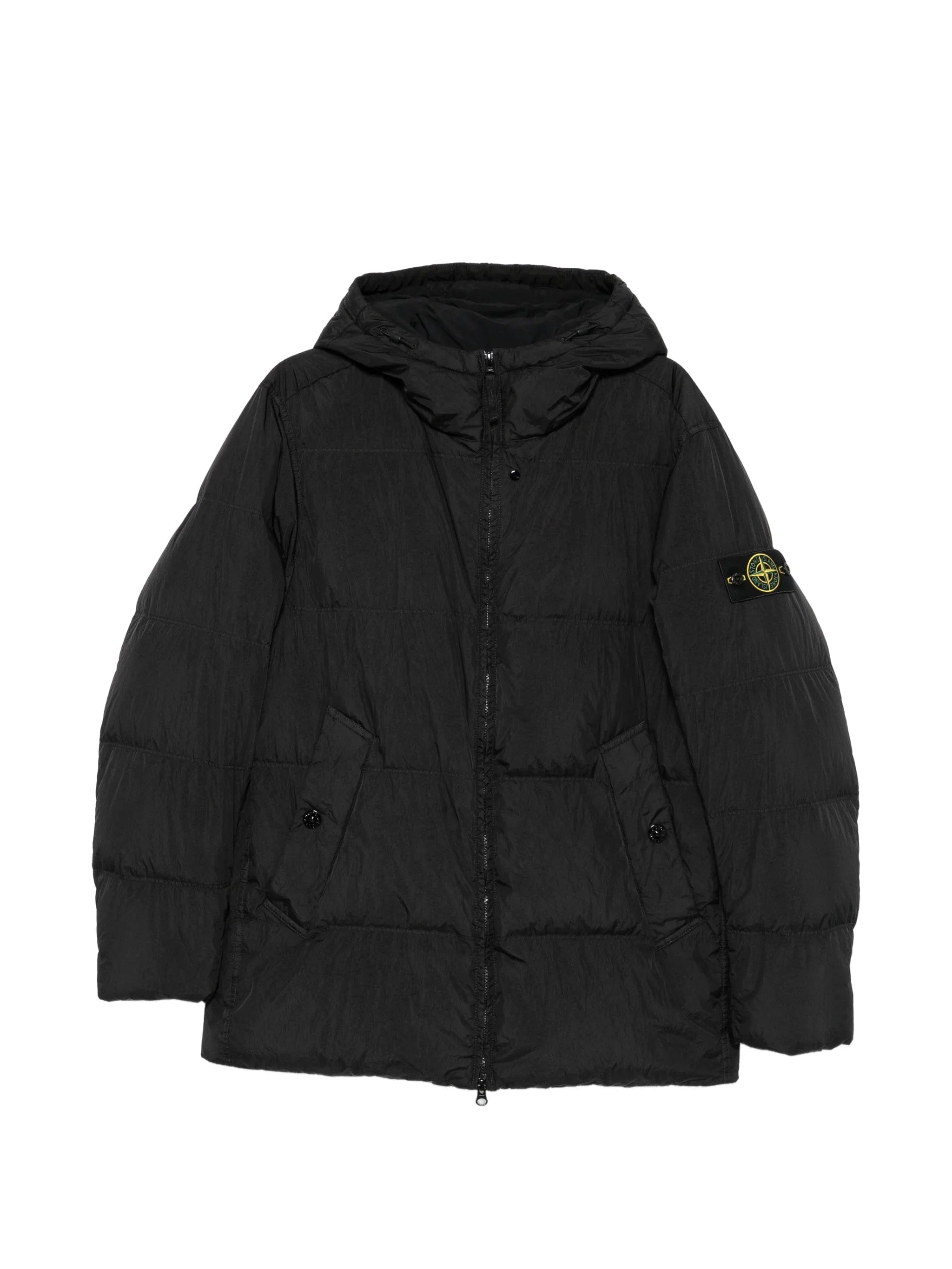 Stone Island Compass-patch quilted jacket