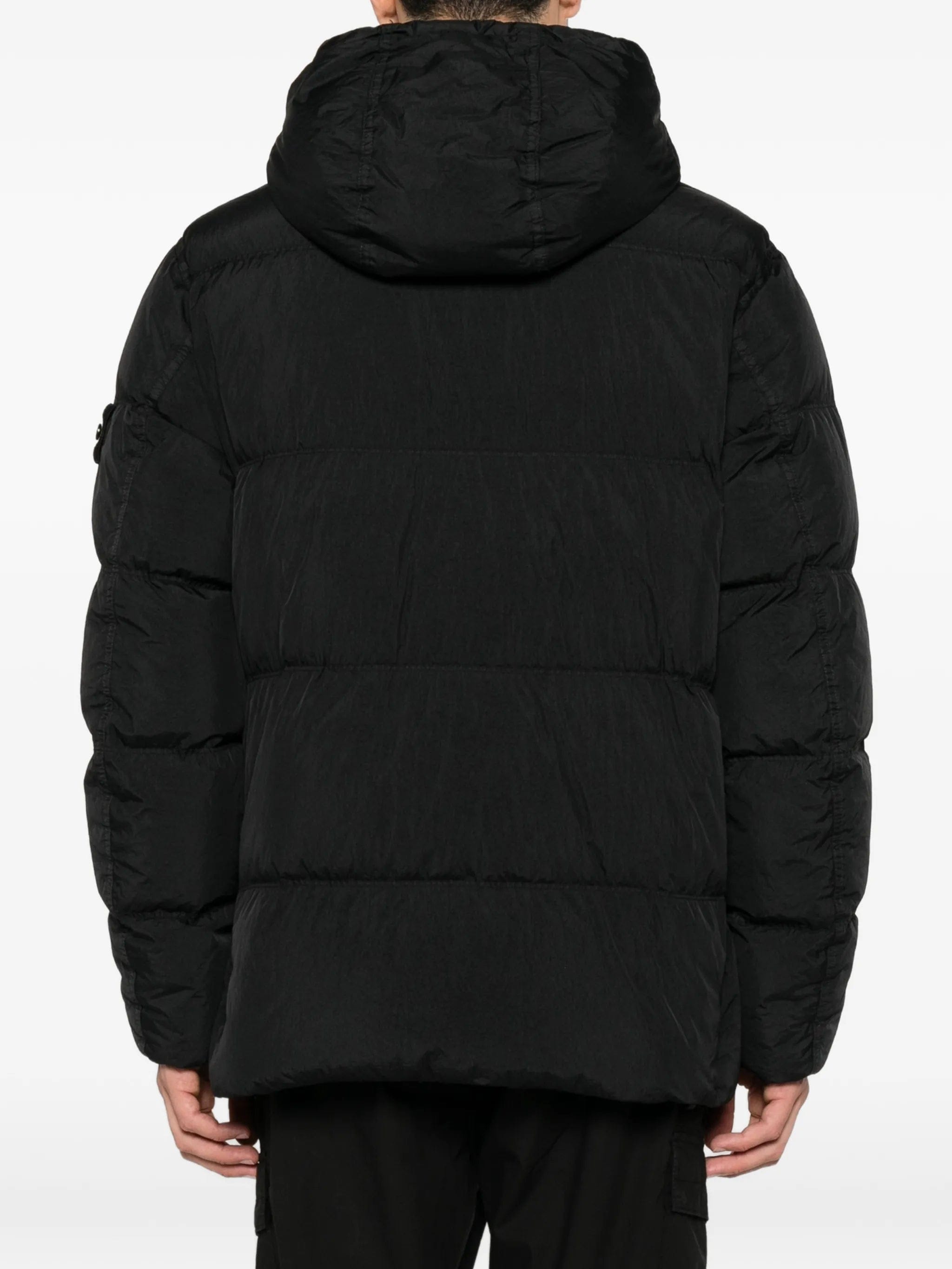 Stone Island Compass-patch quilted jacket