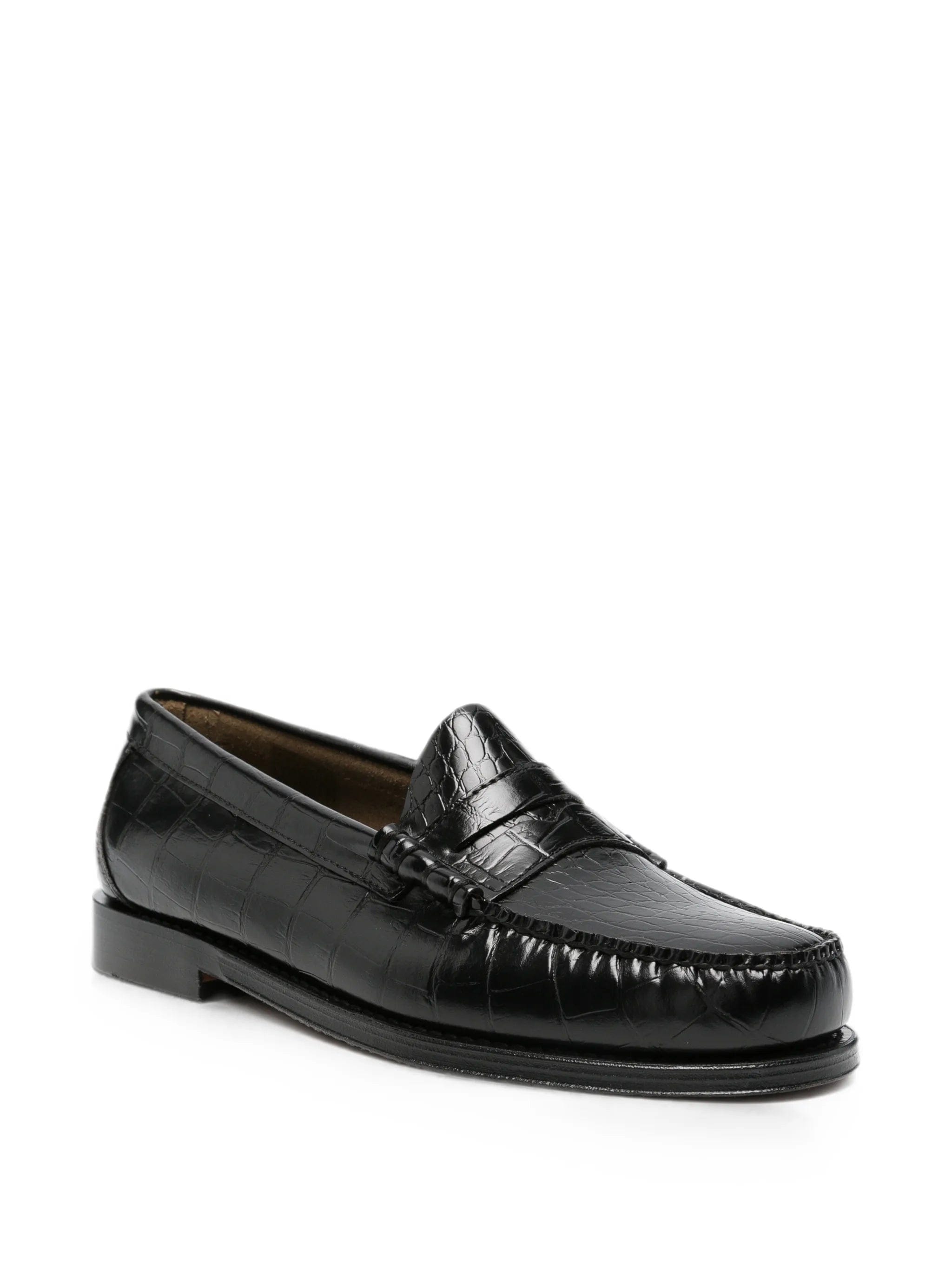G.H.Bass Weejun Heritage Larson crocodile-embossed loafers