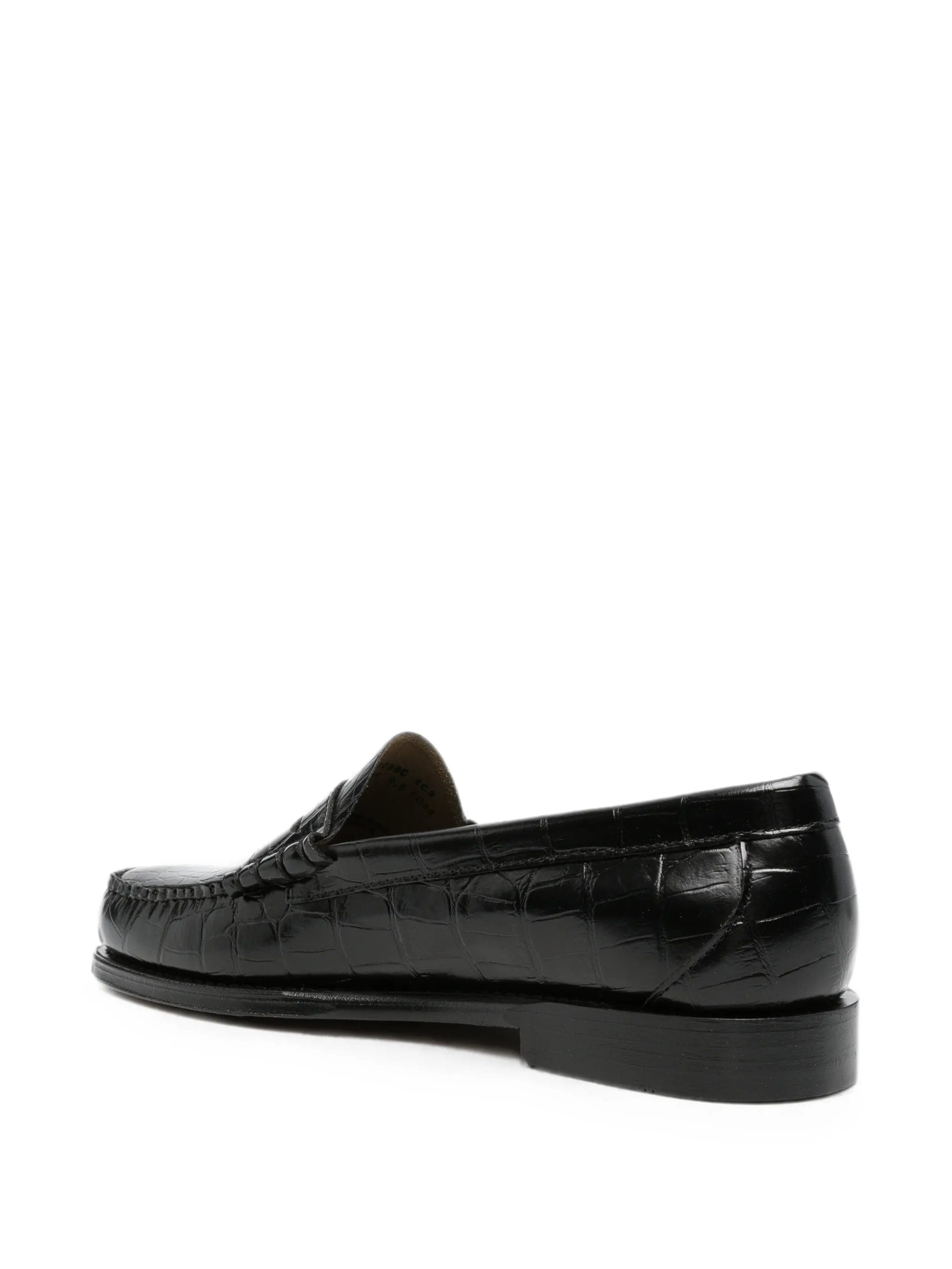 G.H.Bass Weejun Heritage Larson crocodile-embossed loafers