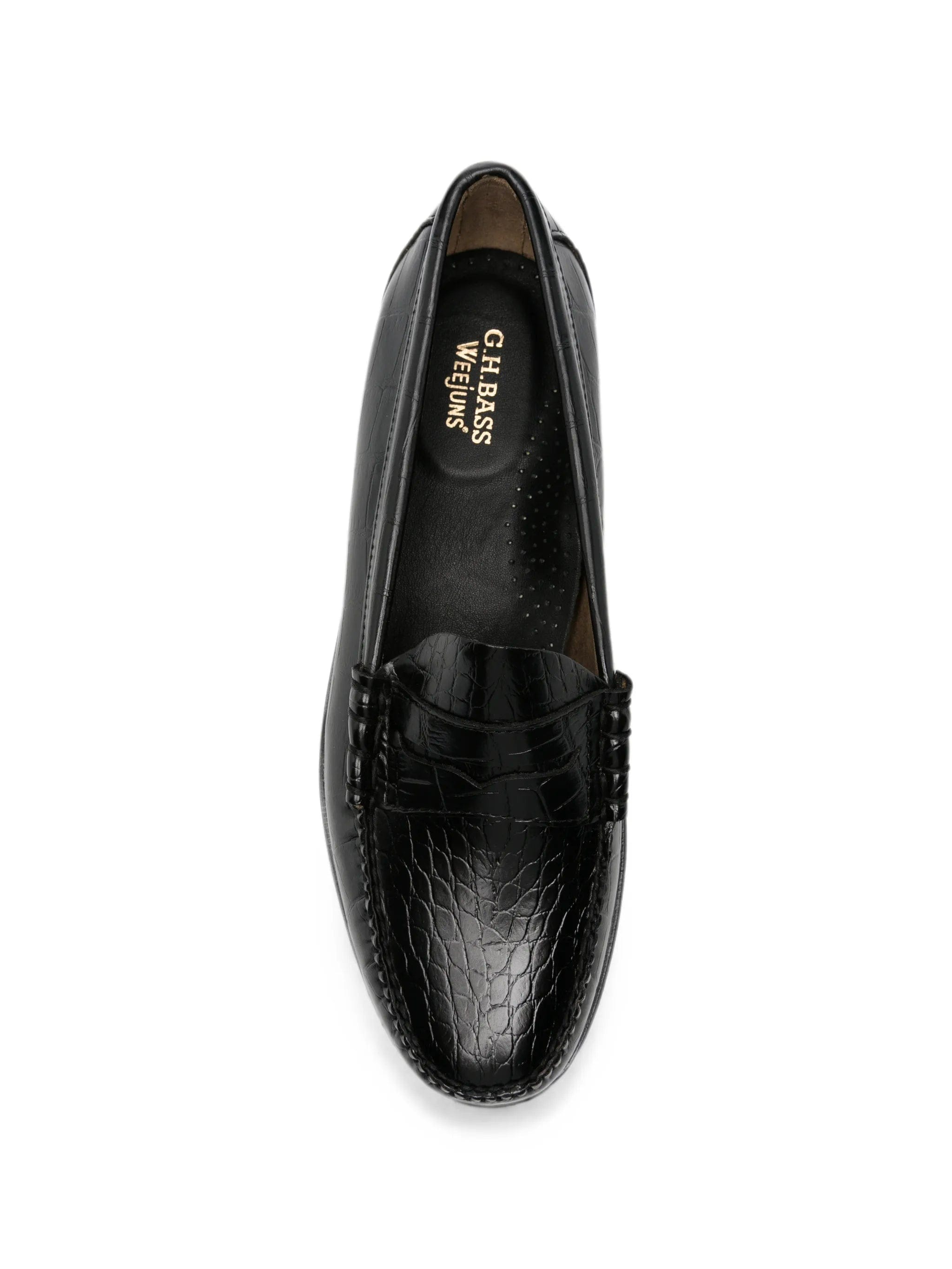 G.H.Bass Weejun Heritage Larson crocodile-embossed loafers