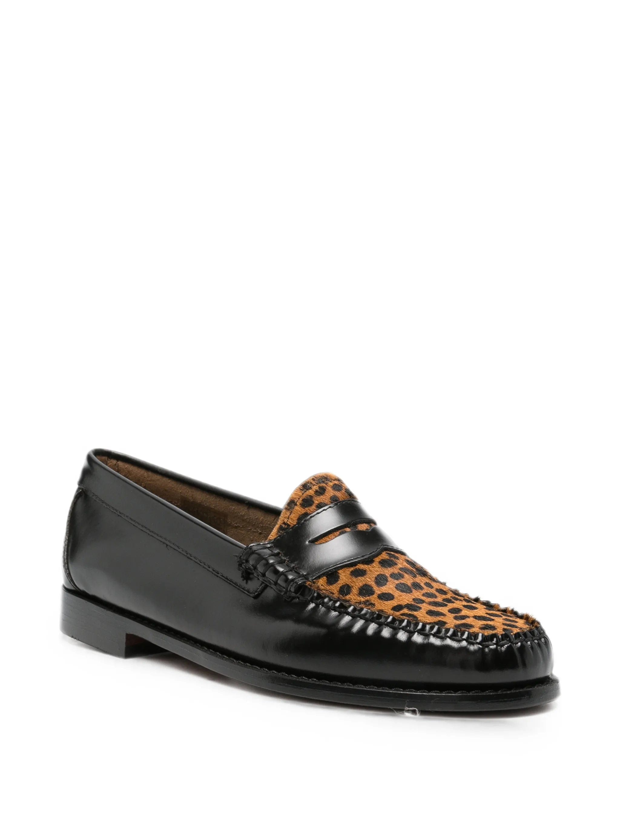 G.H.Bass leopard-print Penny loafers