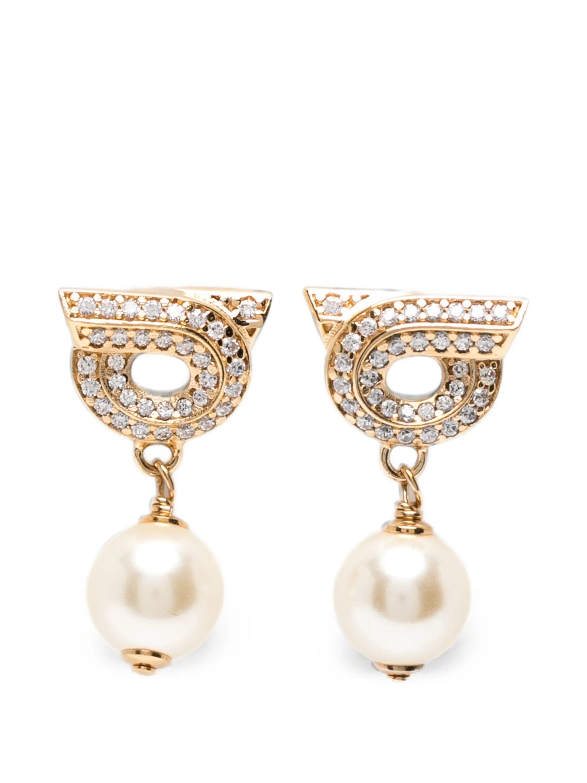Ferragamo Gancio pearl-drop earrings