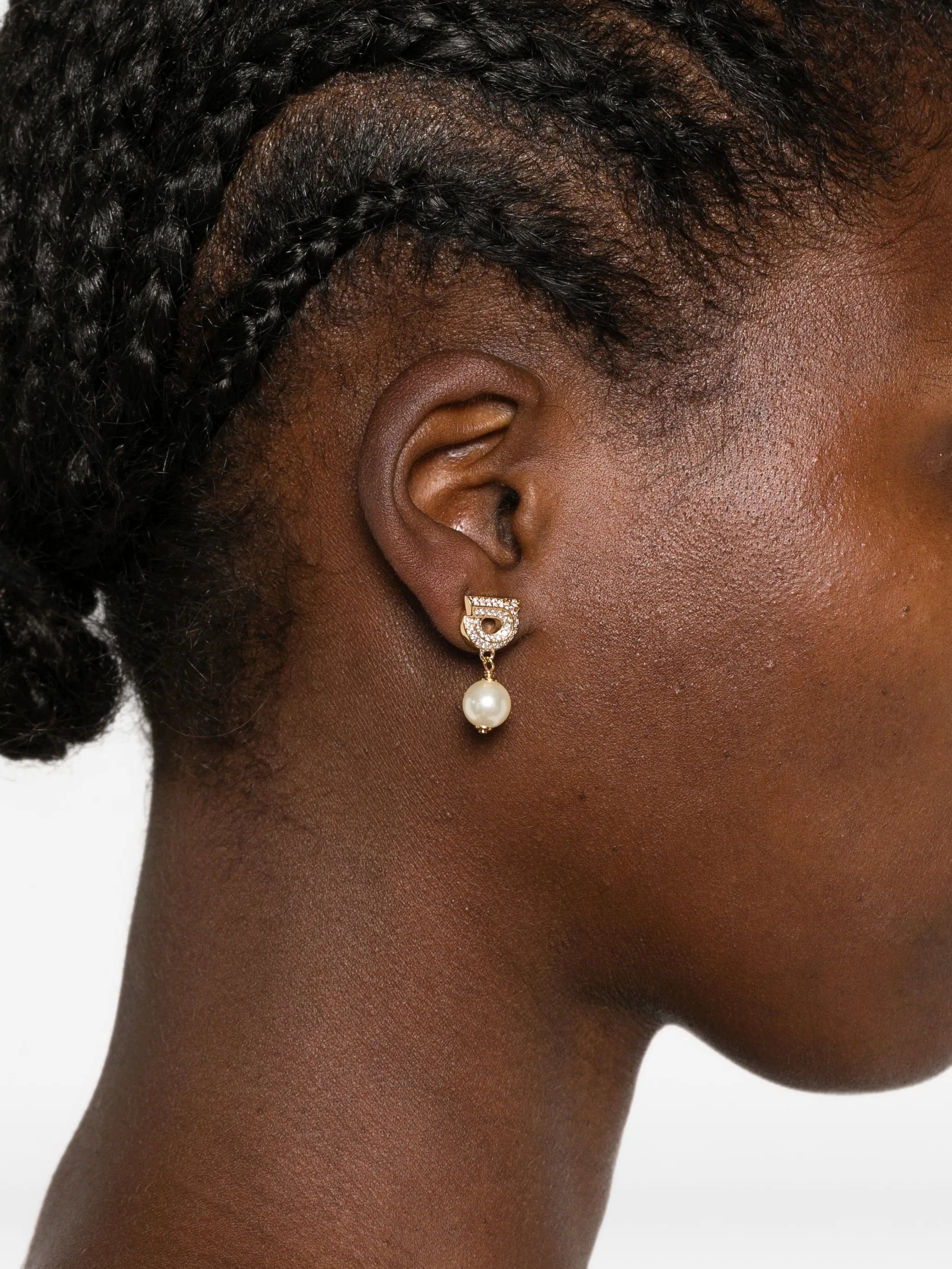 Ferragamo Gancio pearl-drop earrings