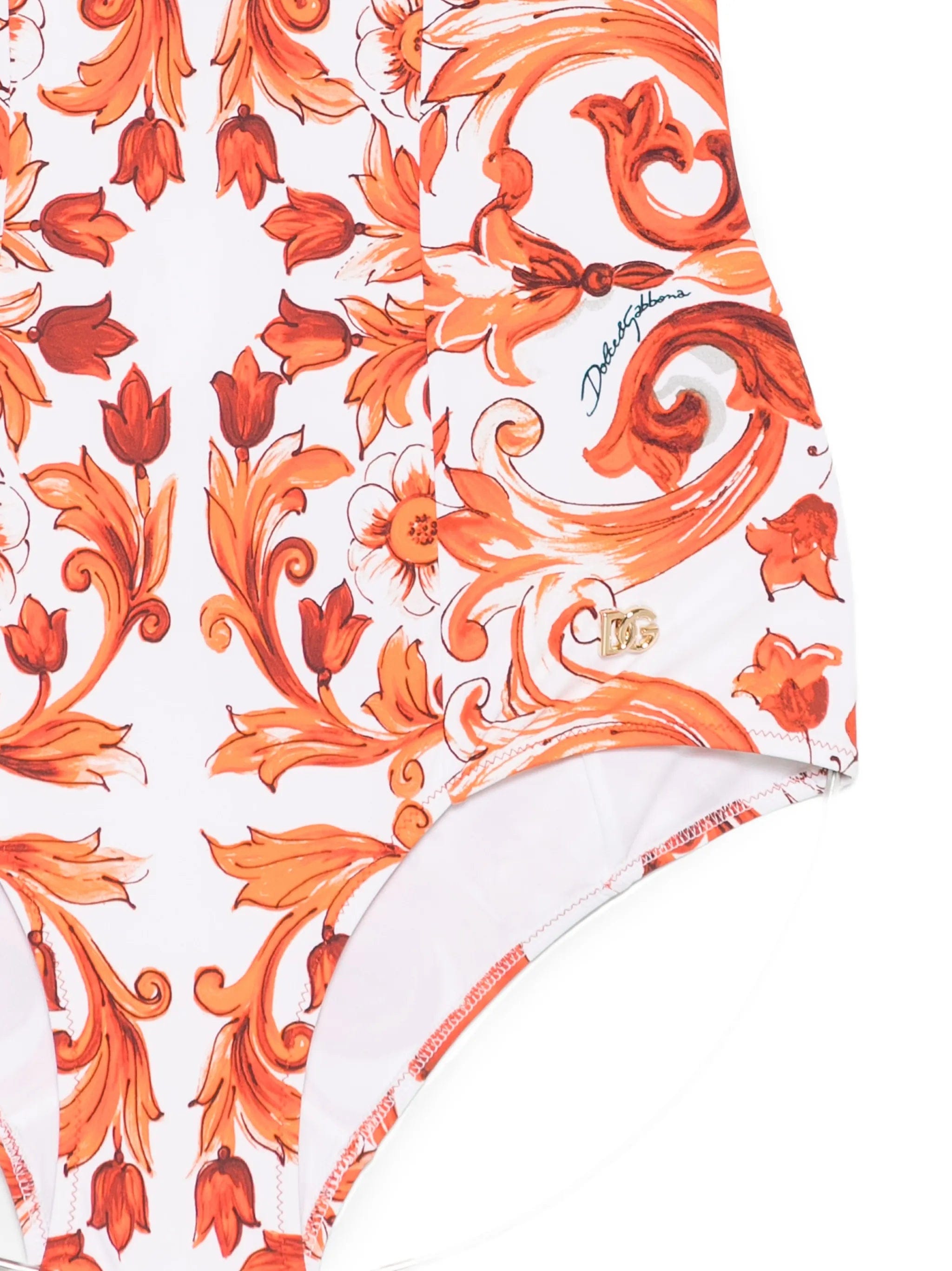 Dolce & Gabbana Maiolica-print swimsuit