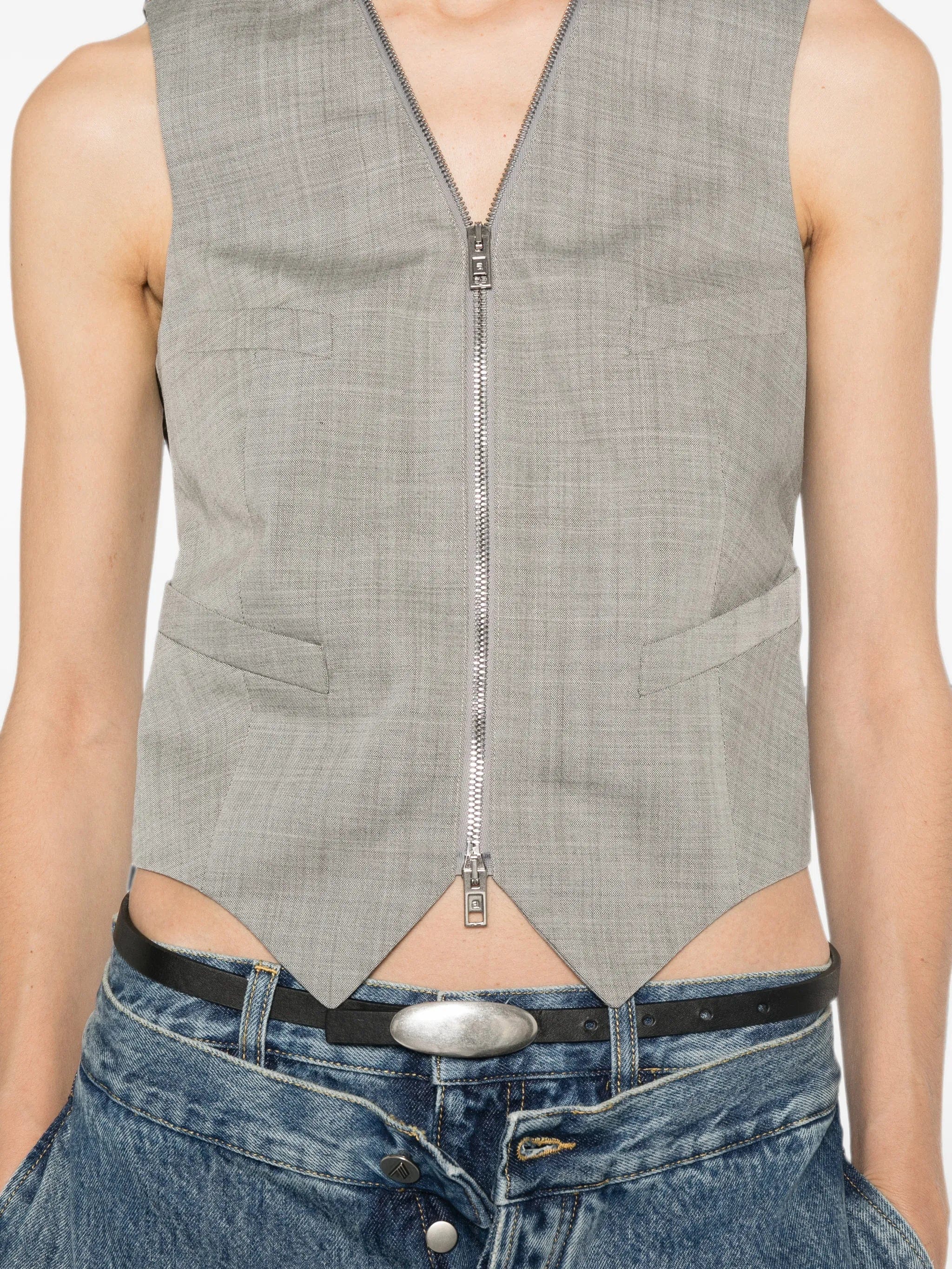 Alexander Wang tailored zipper vest