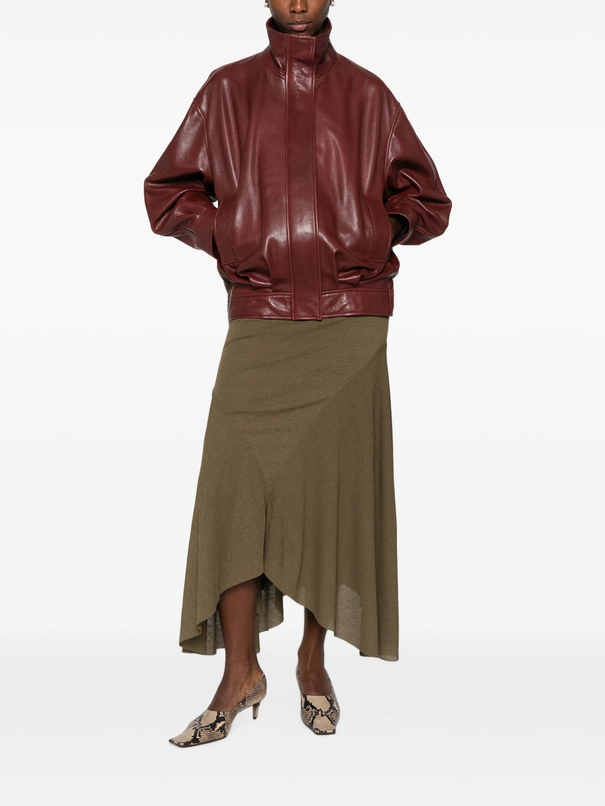 Arma Paula zip-up leather jacket