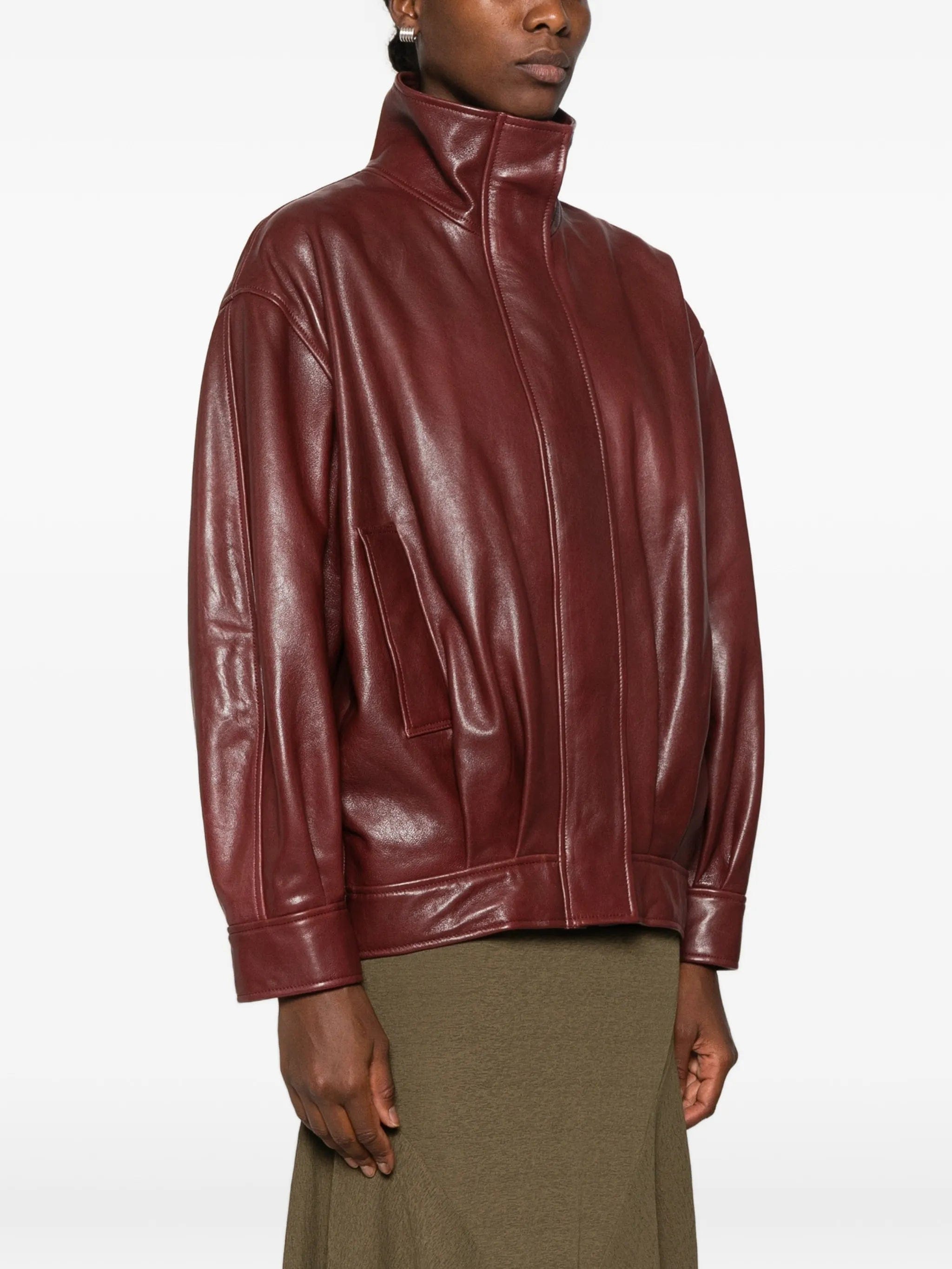 Arma Paula zip-up leather jacket