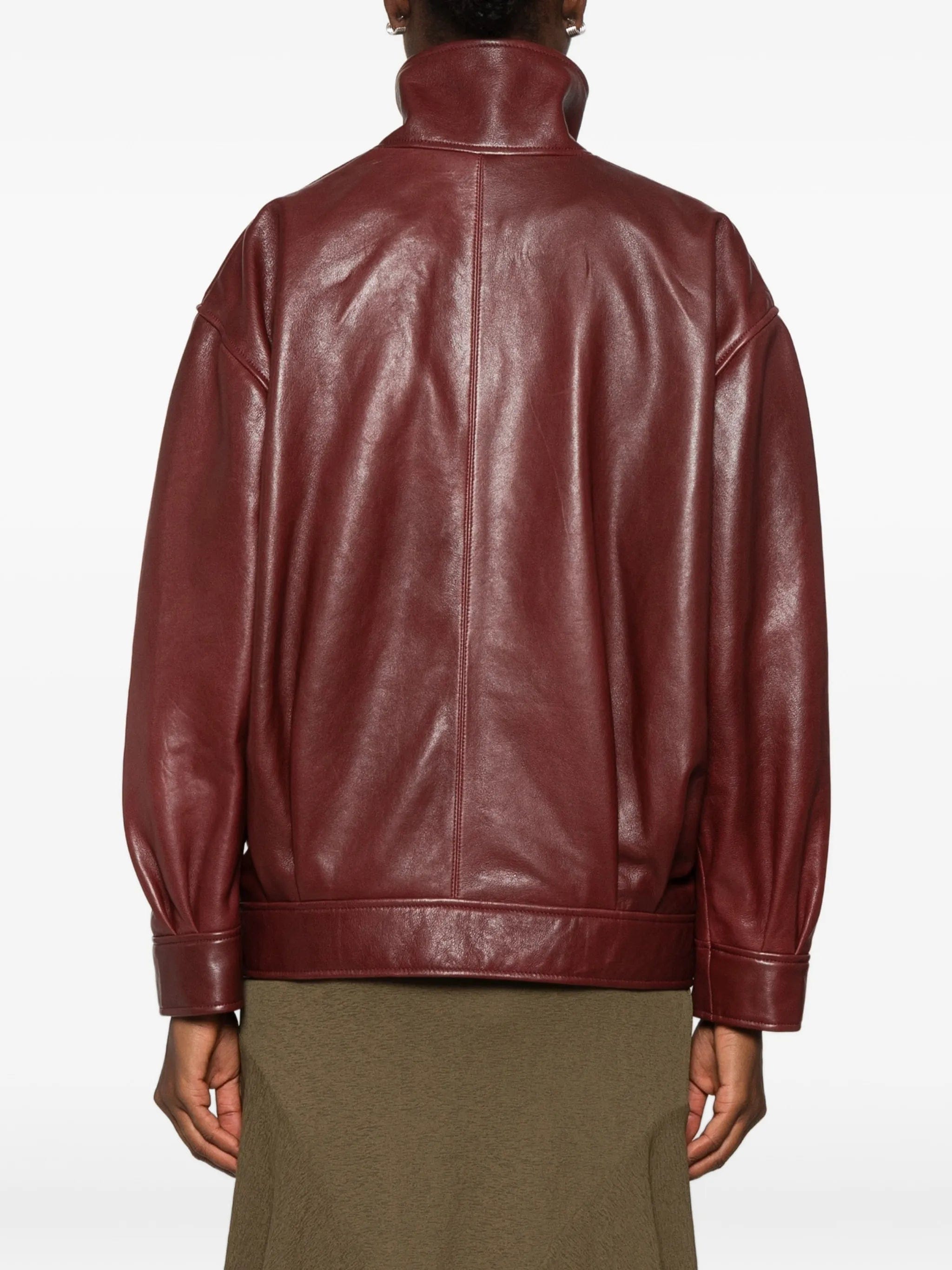 Arma Paula zip-up leather jacket