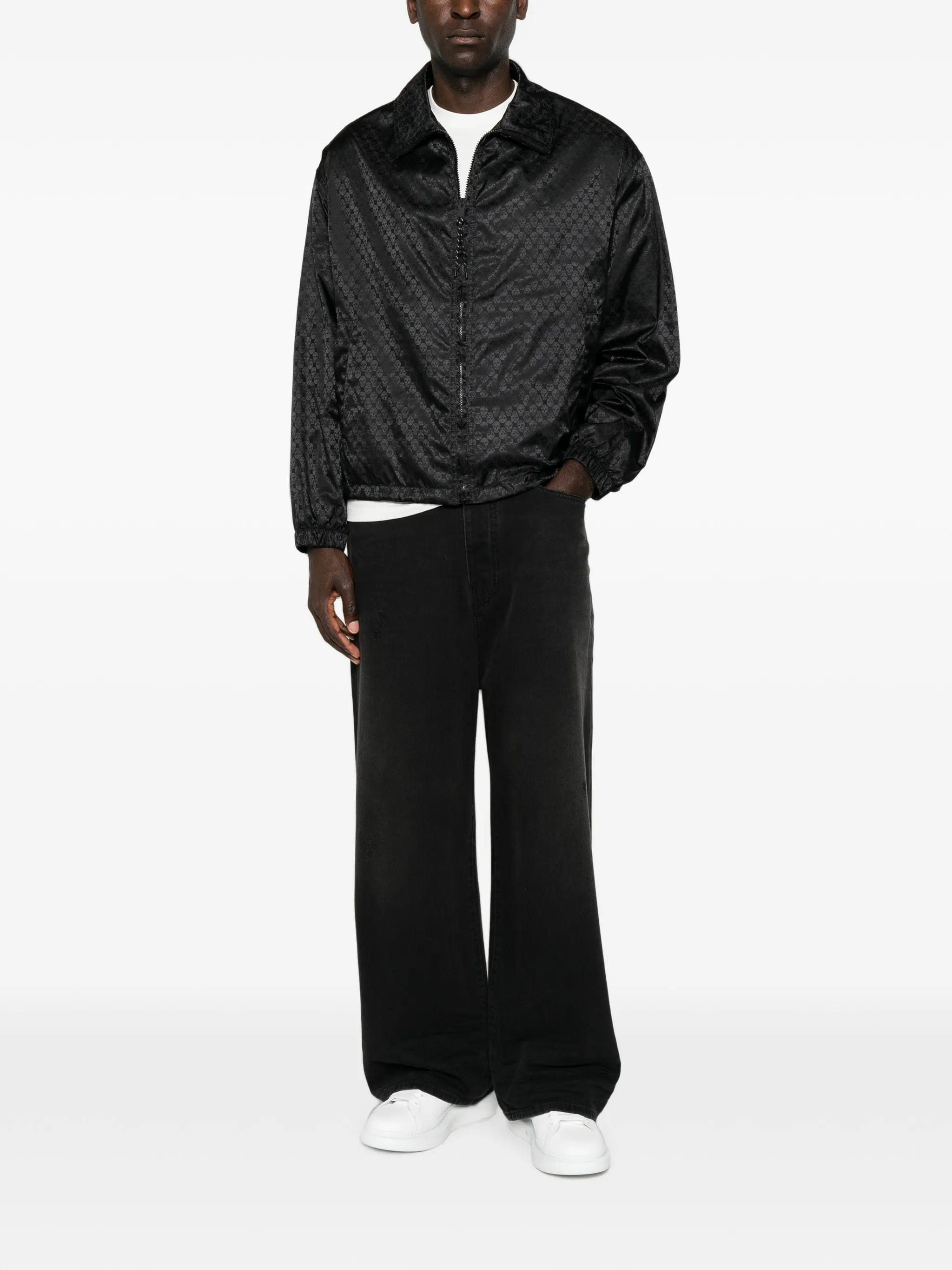 Alexander McQueen Skull-jacquard jacket