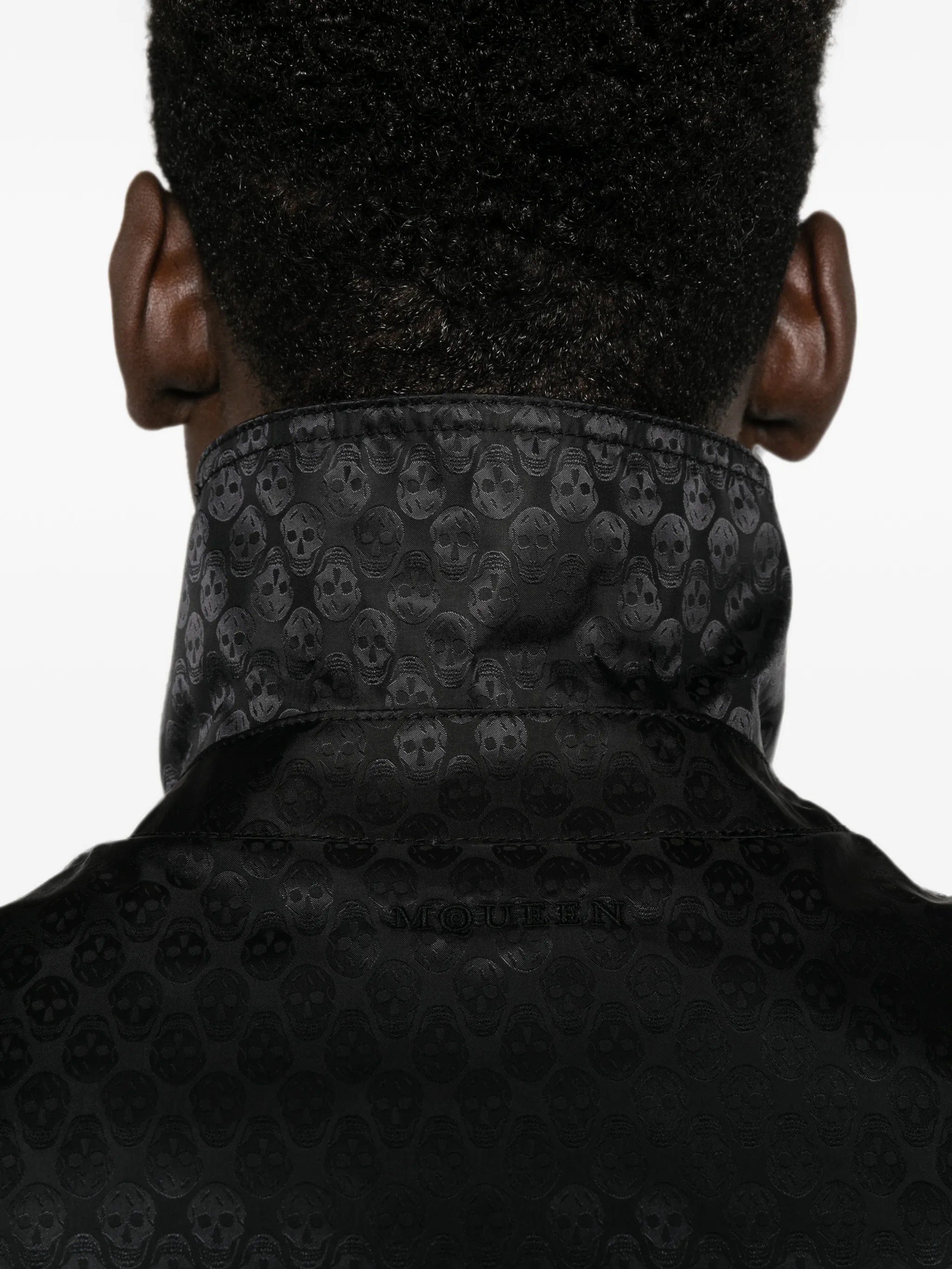 Alexander McQueen Skull-jacquard jacket