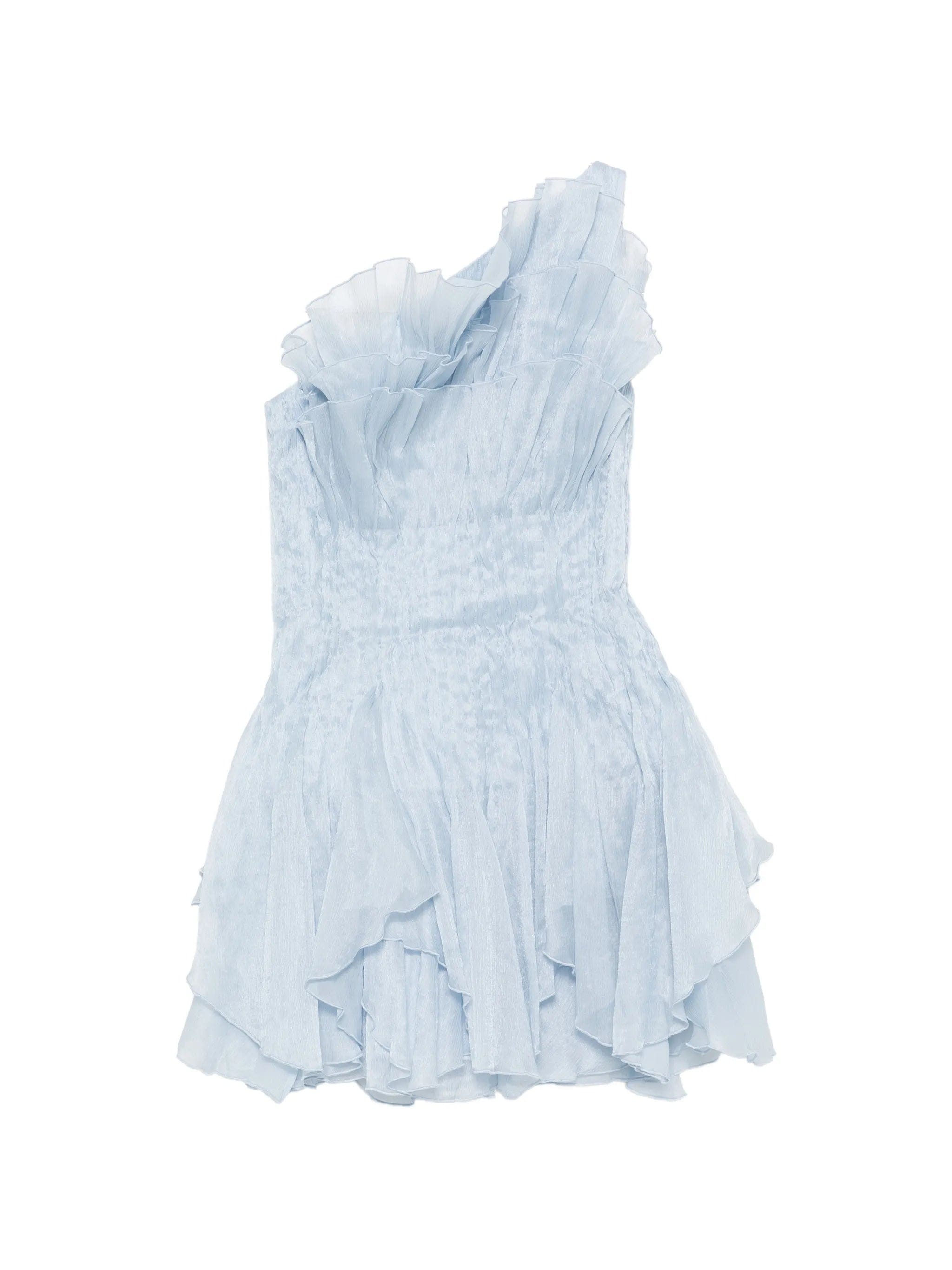 Aje Nisha ruffled one-shoulder mini dress