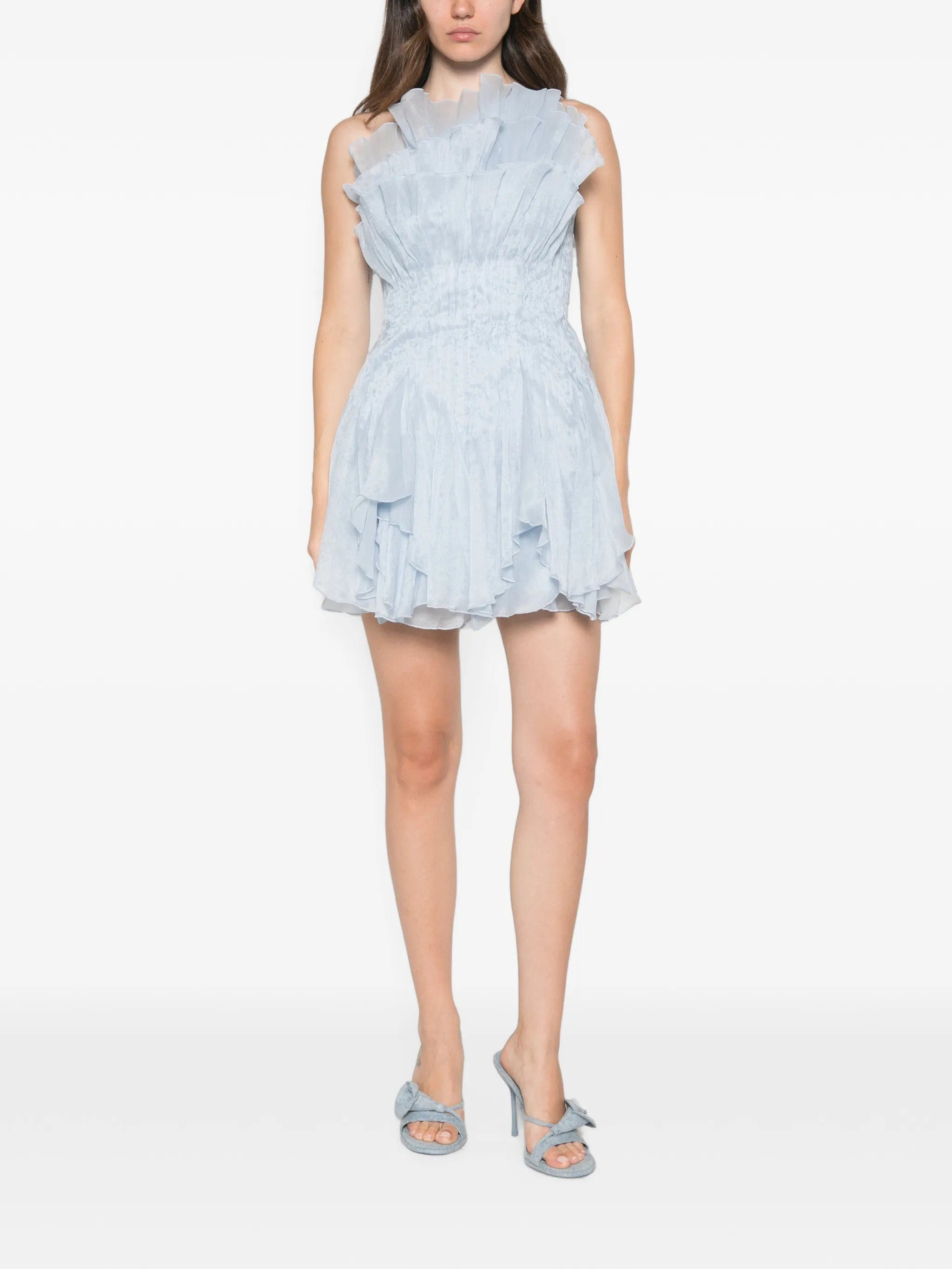 Aje Nisha ruffled one-shoulder mini dress