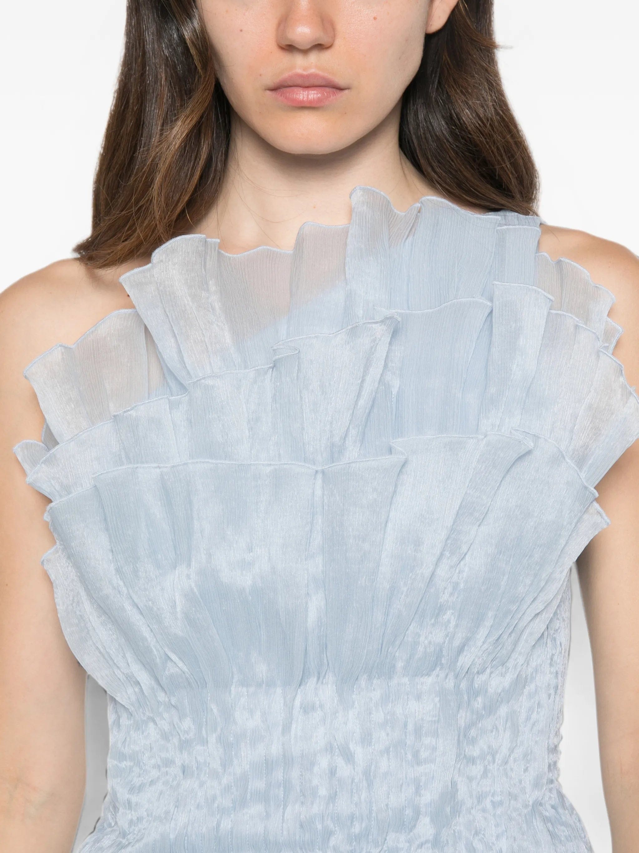 Aje Nisha ruffled one-shoulder mini dress