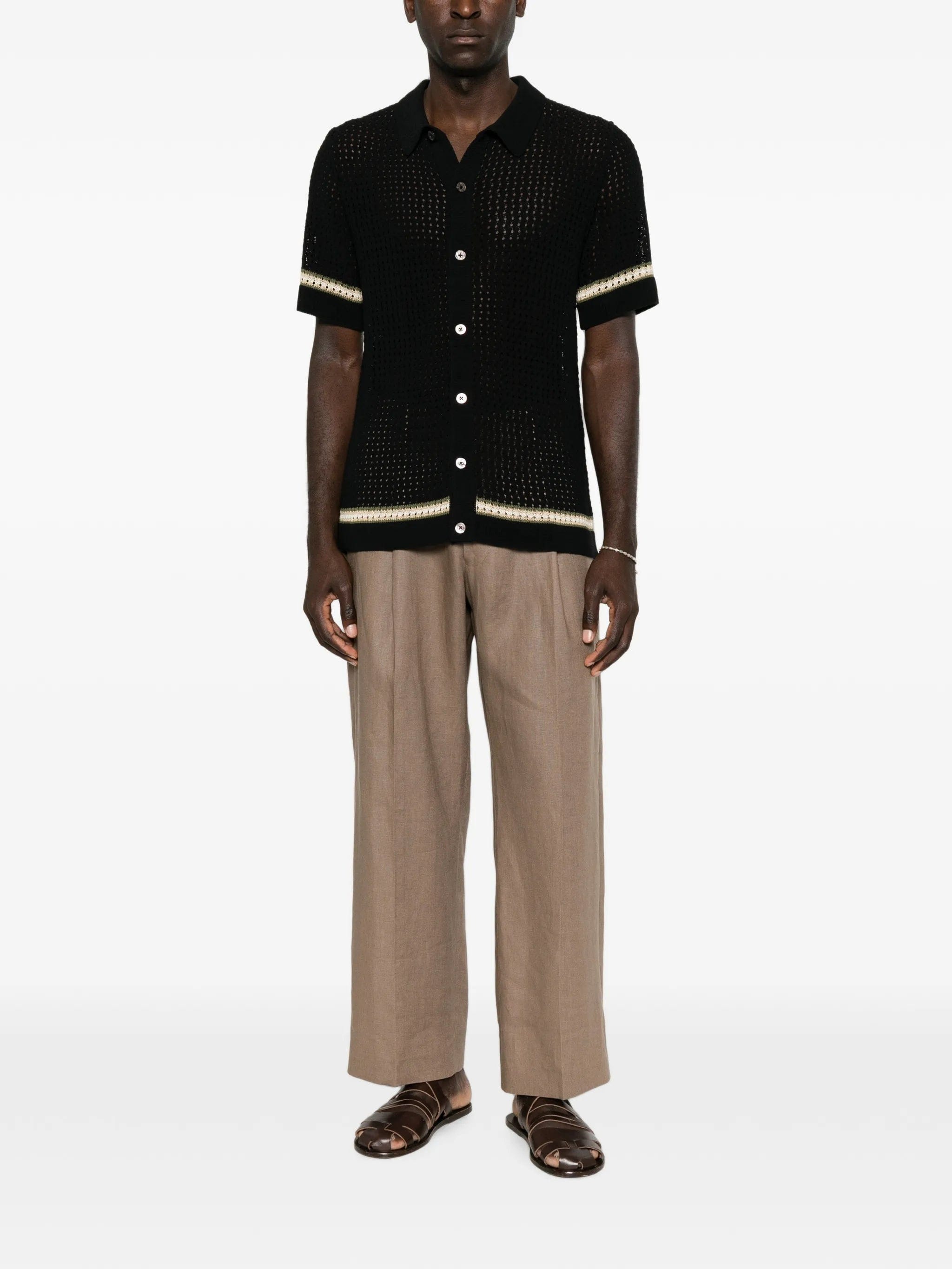 CHÉ crochet short-sleeve shirt