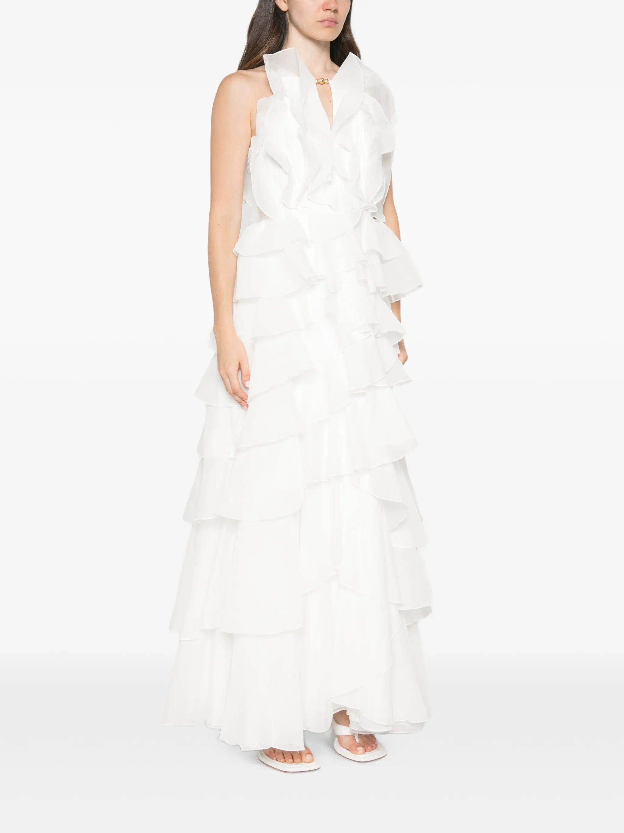 Aje Cleo ruffled gown maxi dress