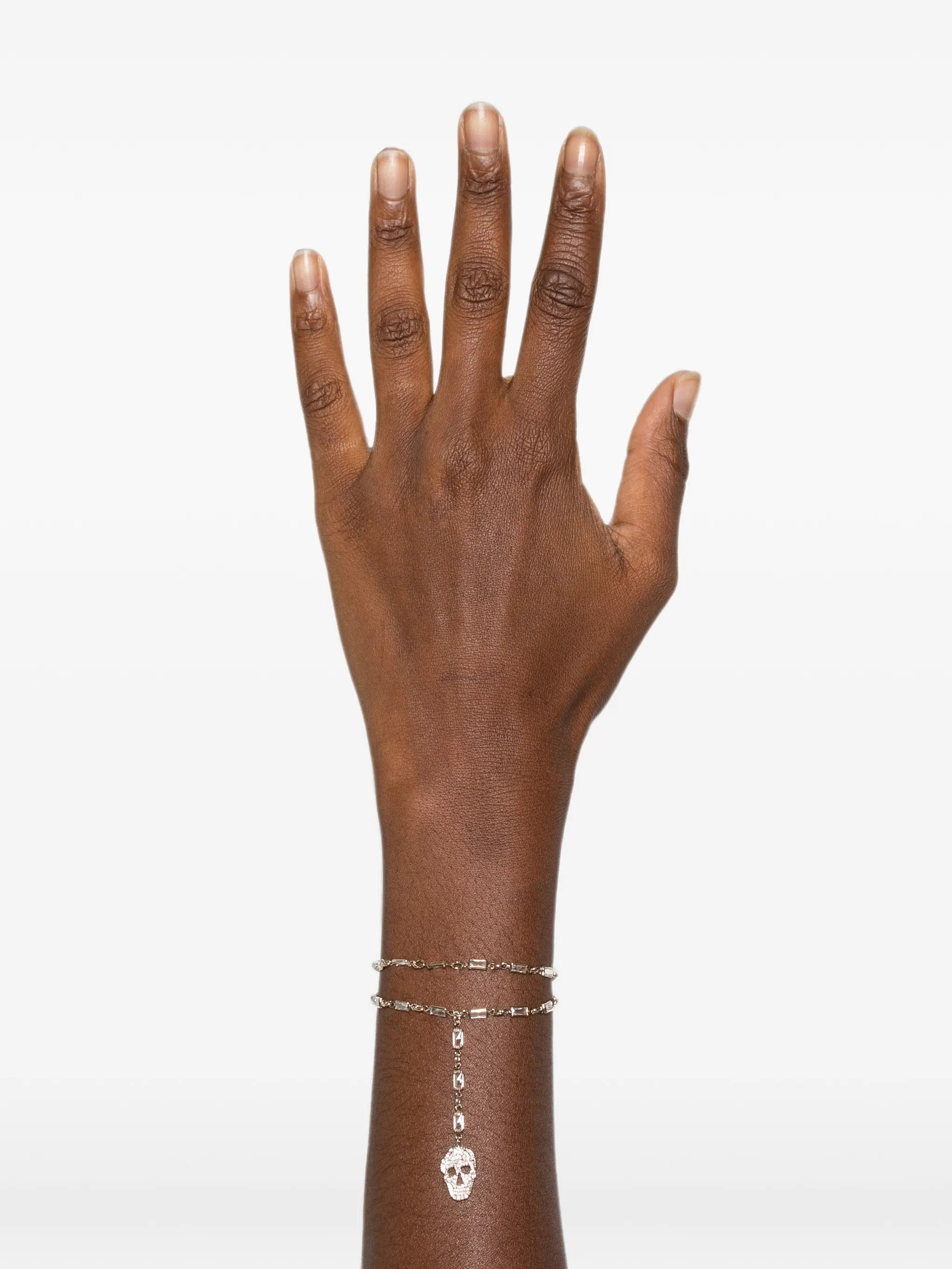 Alexander McQueen pavé-set Skull bracelet