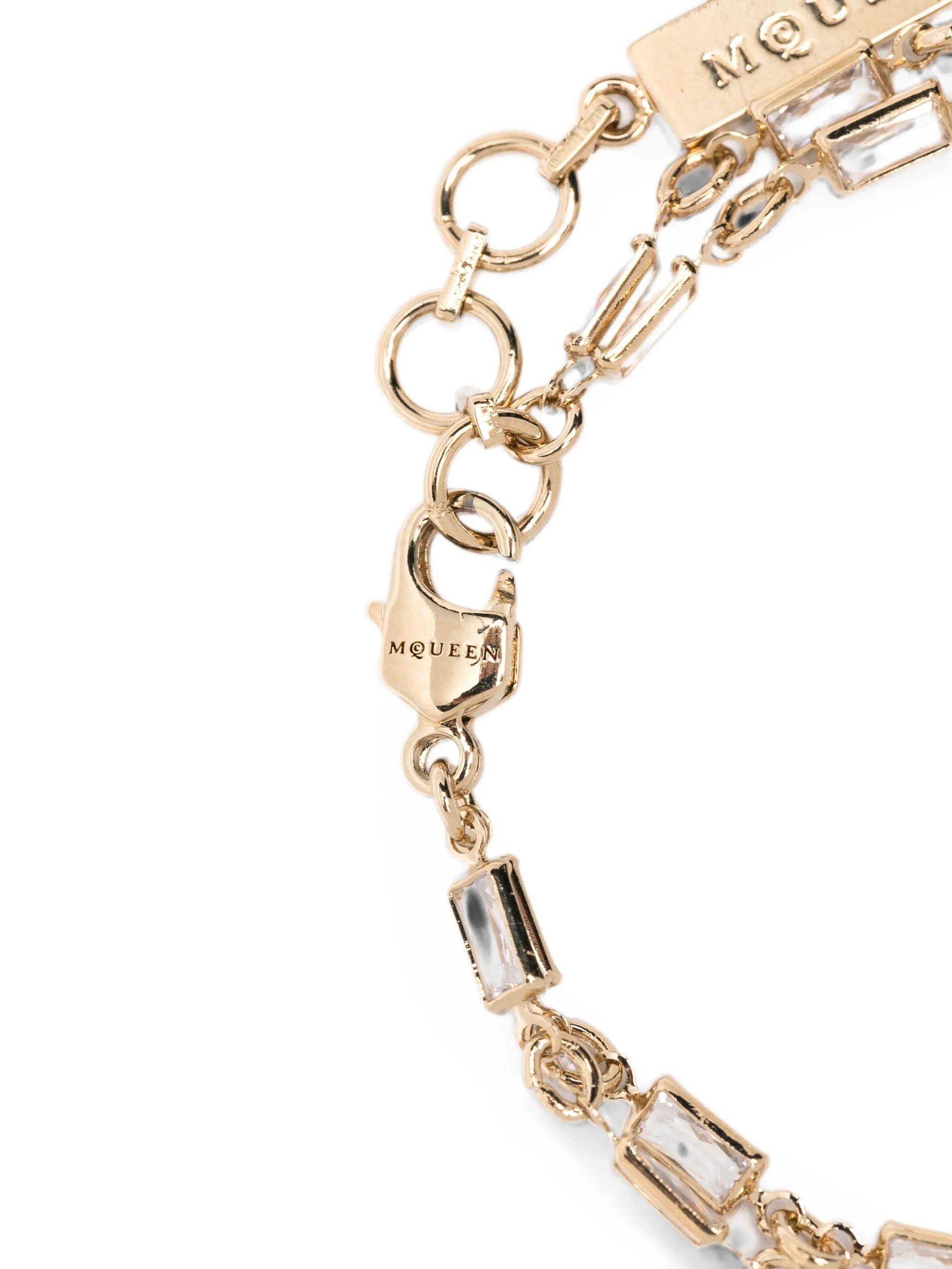Alexander McQueen pavé-set Skull bracelet