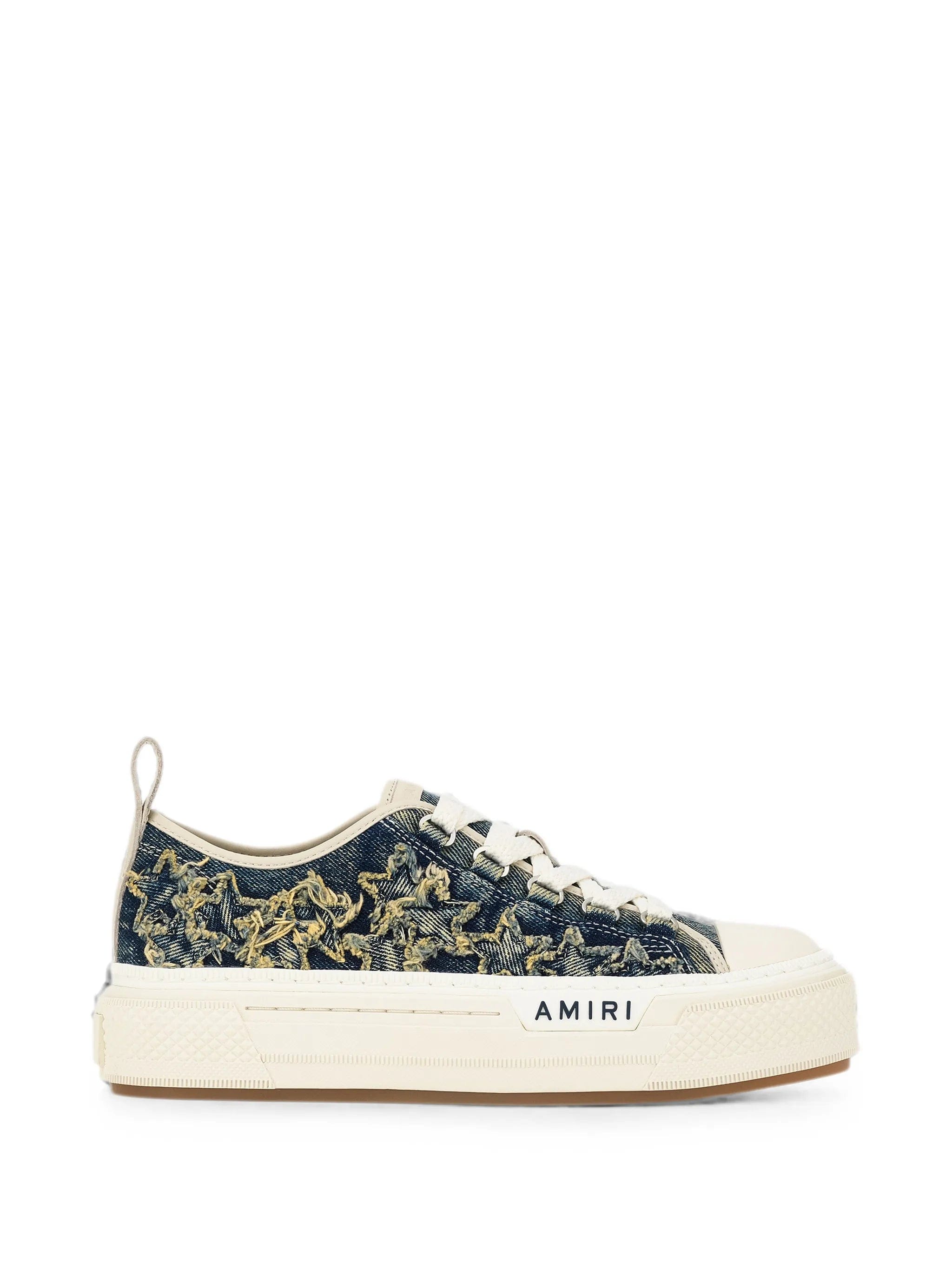 Amiri denim court low sneakers