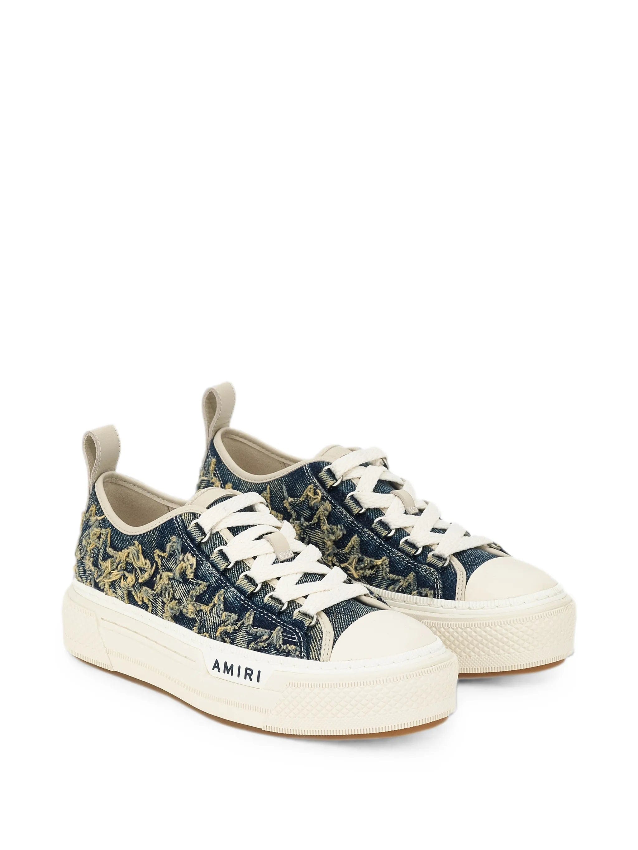 Amiri denim court low sneakers
