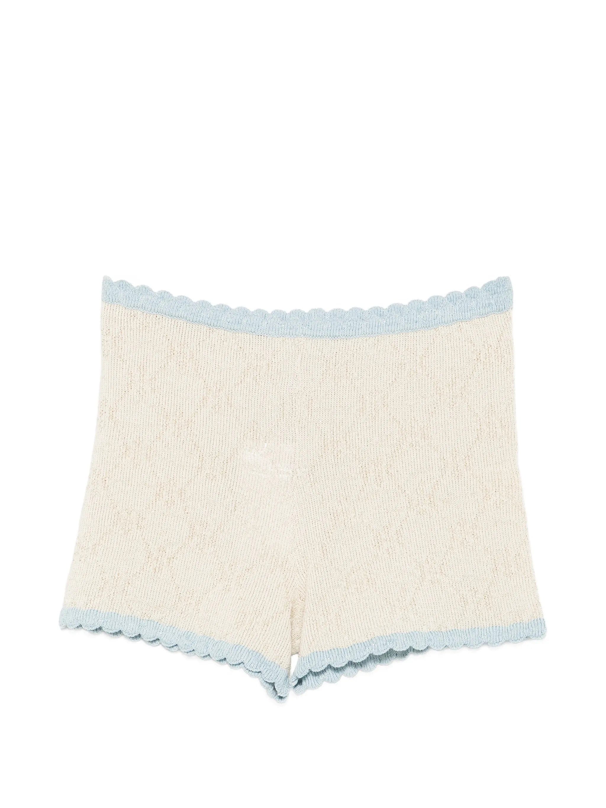 Asta Resort Millie scalloped-trim shorts