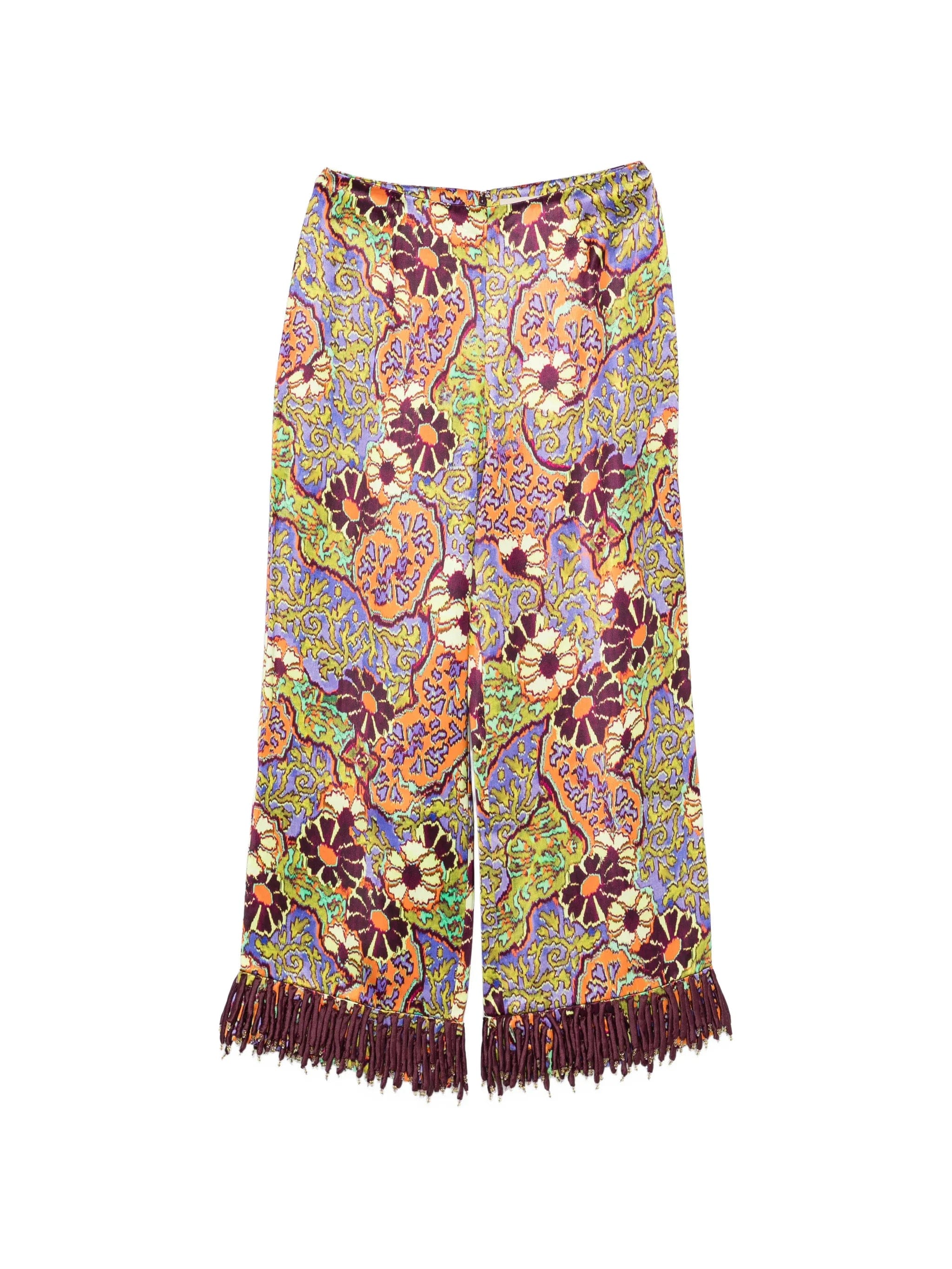 ALEMAIS Joanna fringe-trim trousers