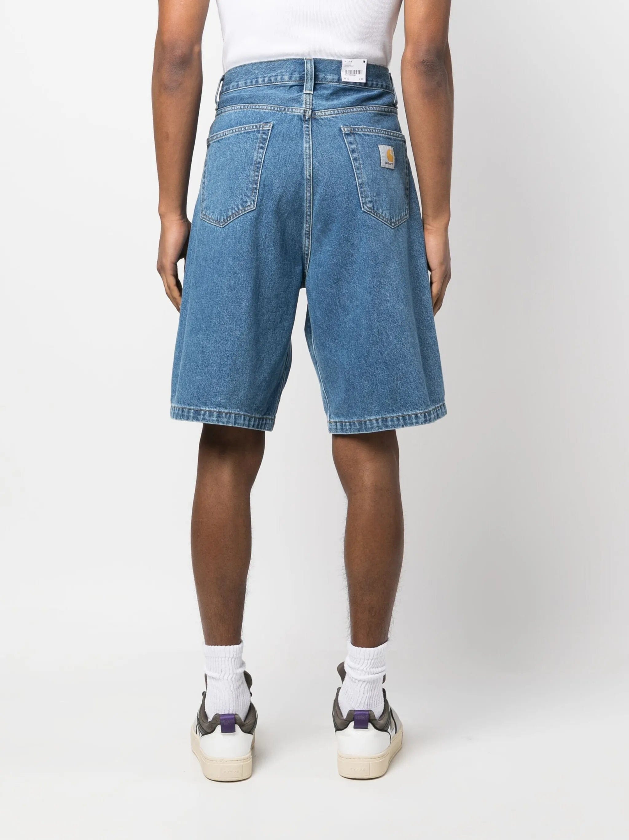 Carhartt WIP logo-detail denim shorts