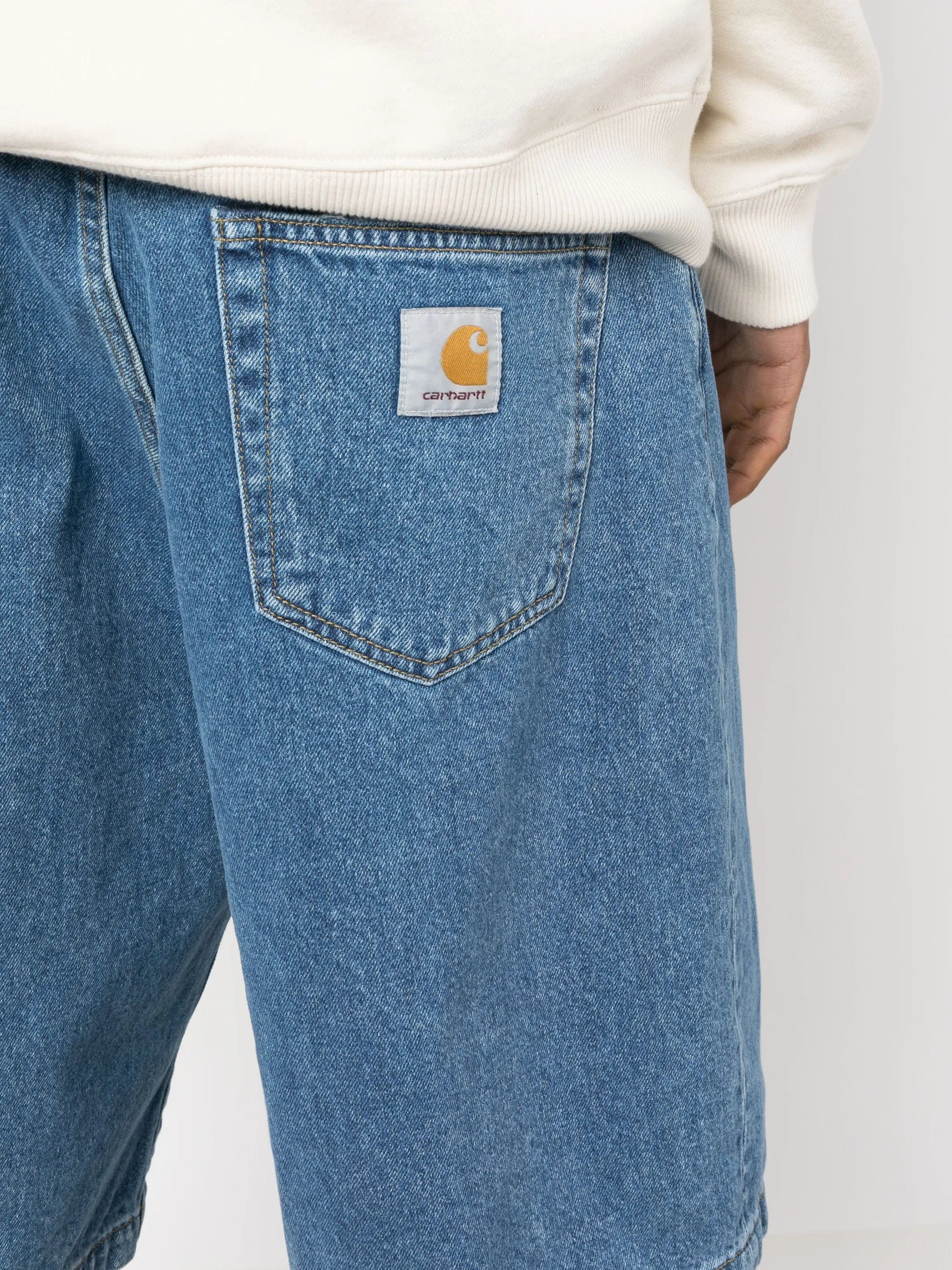 Carhartt WIP logo-detail denim shorts