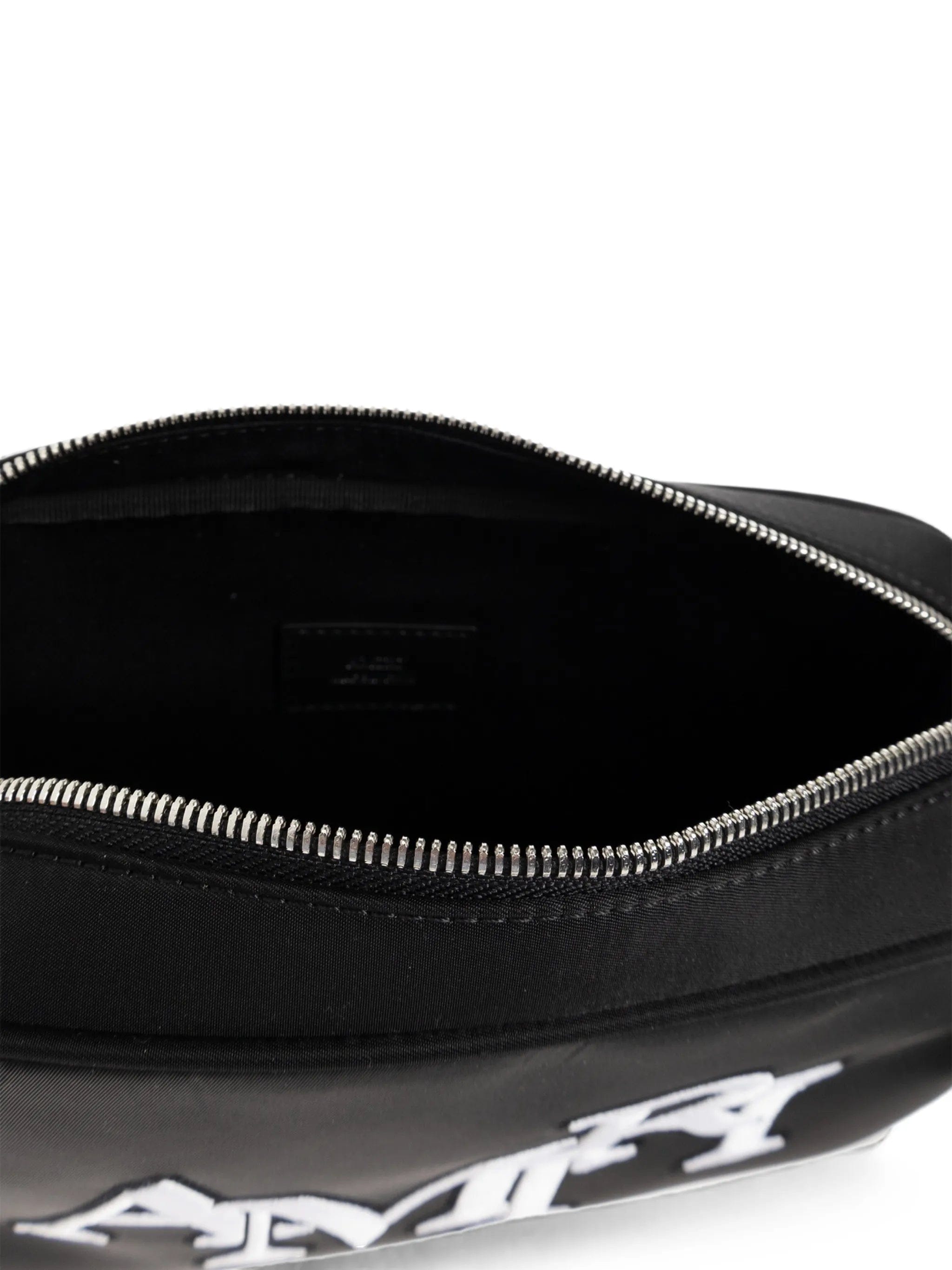 Amiri Staggered logo-embroidered messenger bag